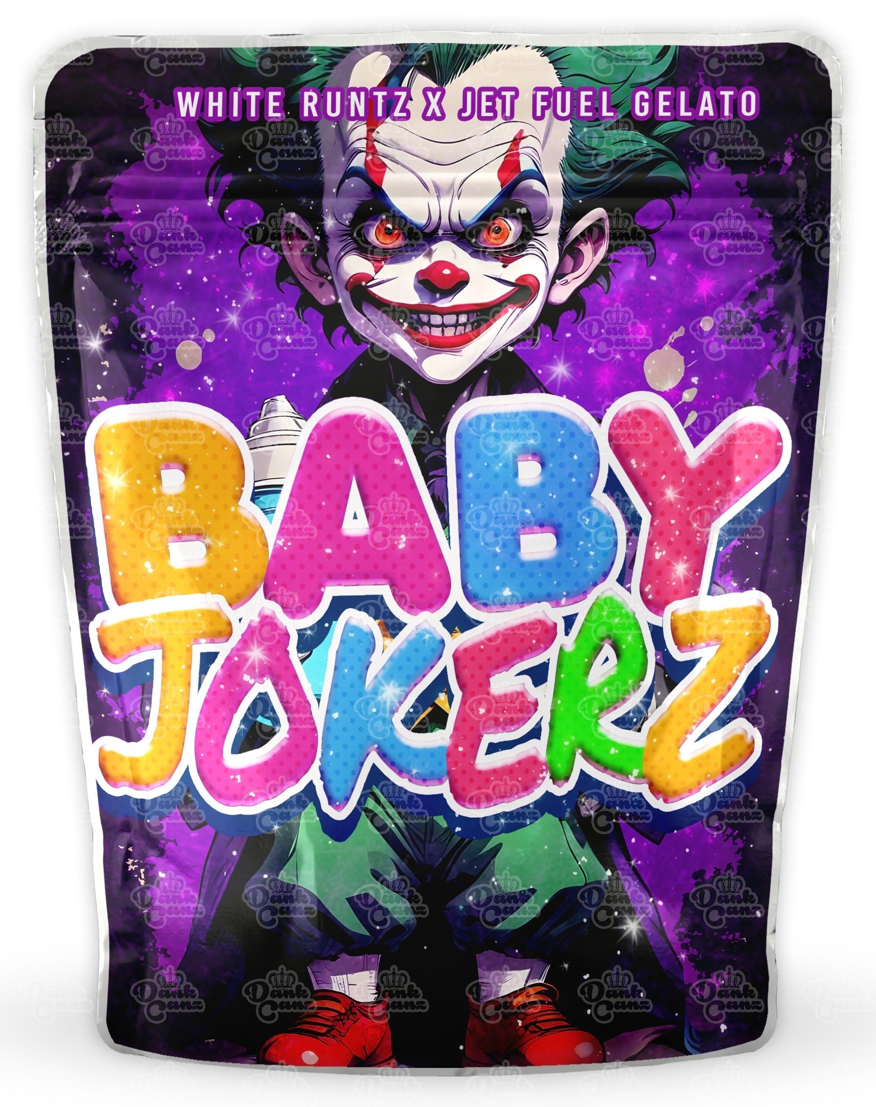 Baby Jokerz Mylar Bags - DC Packaging Custom Cannabis Packaging