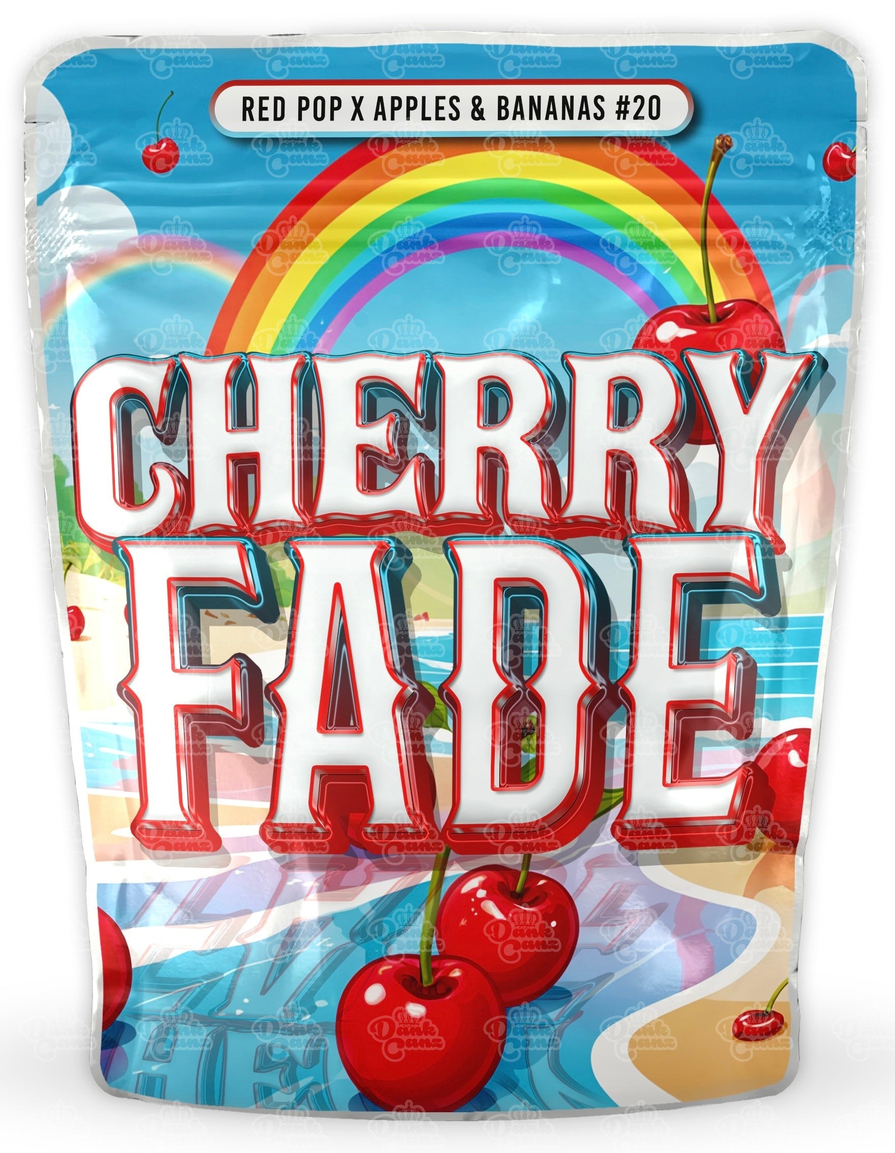 Cherry Fade Mylar Bags - DC Packaging Custom Cannabis Packaging