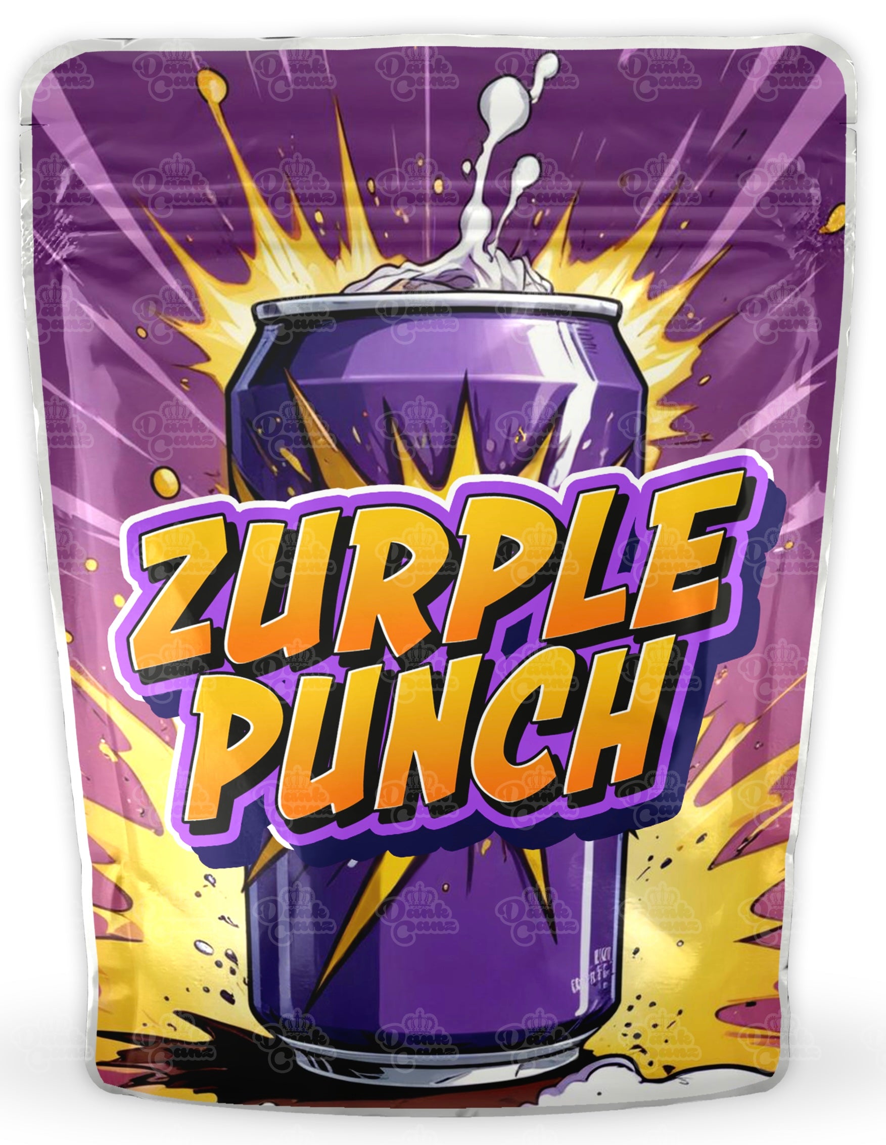 Zurple Punch Mylar Bags - DC Packaging Custom Cannabis Packaging
