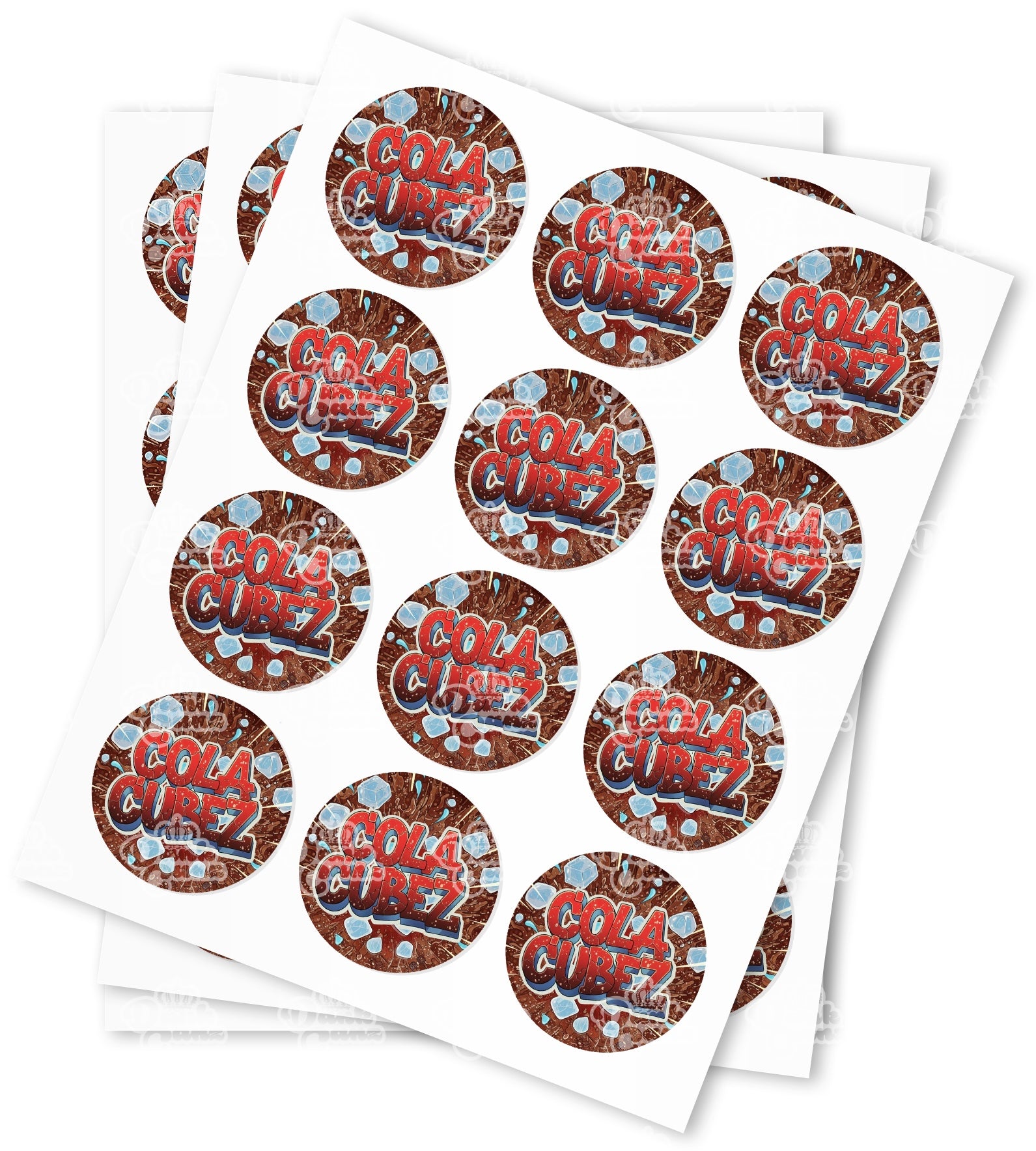 Cola Cubez Strain Stickers - DC Packaging Custom Cannabis Packaging