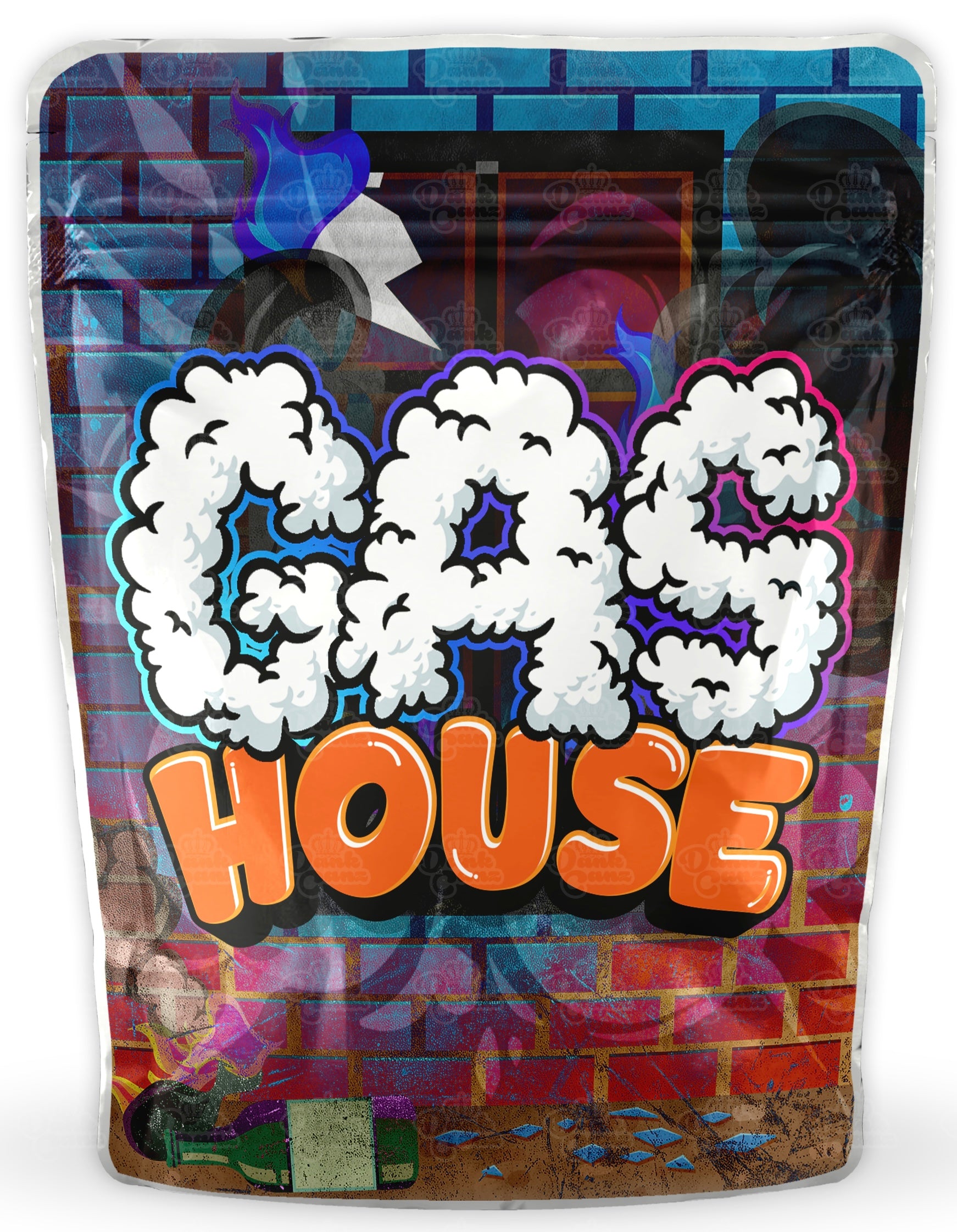 Gas House Mylar Bags - DC Packaging Custom Cannabis Packaging