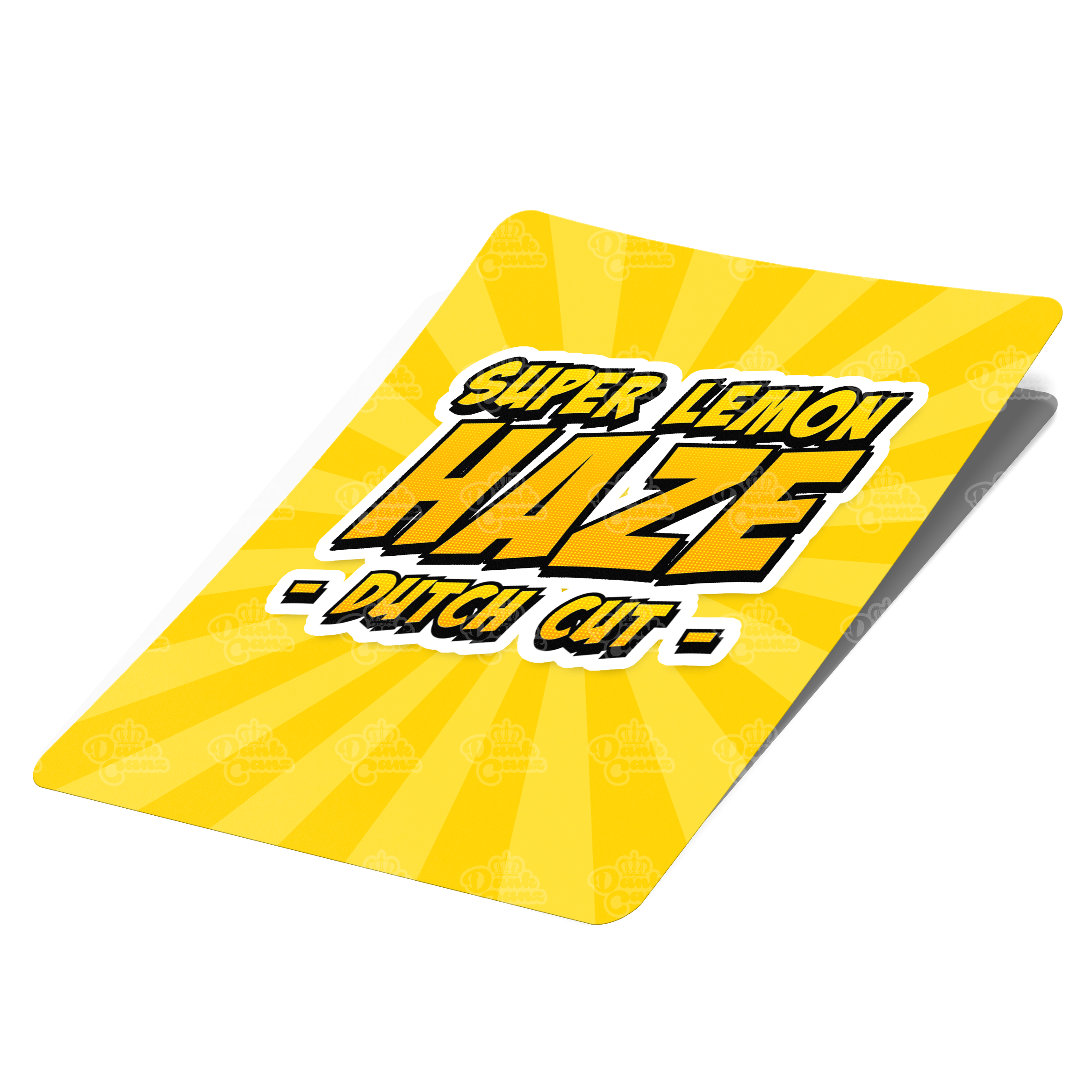 Super Lemon Haze - Dutch Cut Mylar Bag Labels - Labels only - DC Packaging Custom Cannabis Packaging