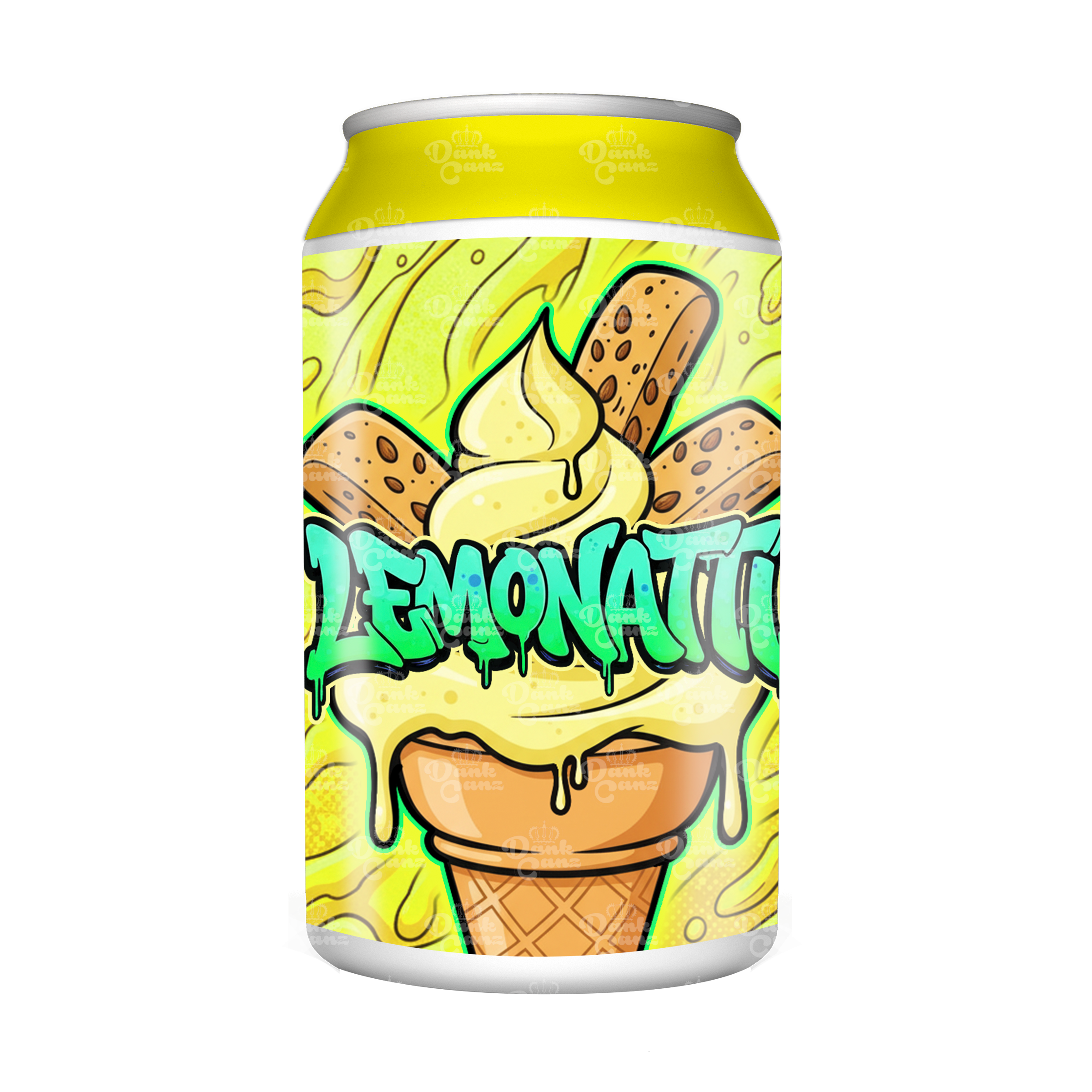 Lemonatti 3.5g Plastic Soda Cans - DC Packaging Custom Cannabis Packaging