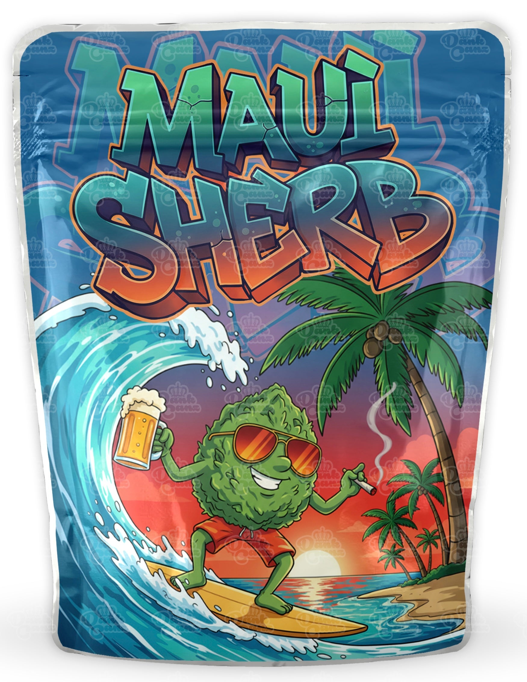 Maui Sherb Mylar Bags - DC Packaging Custom Cannabis Packaging