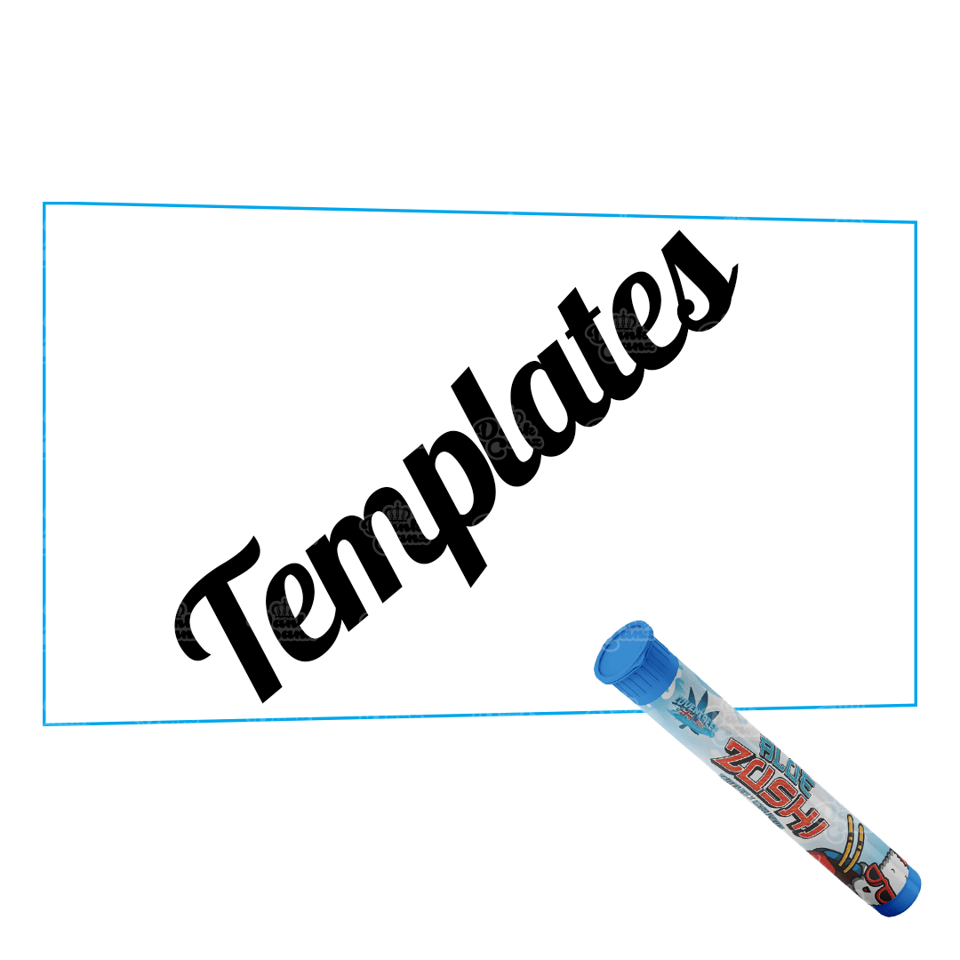 Plastic Pre Roll Template - DC Packaging Custom Cannabis Packaging