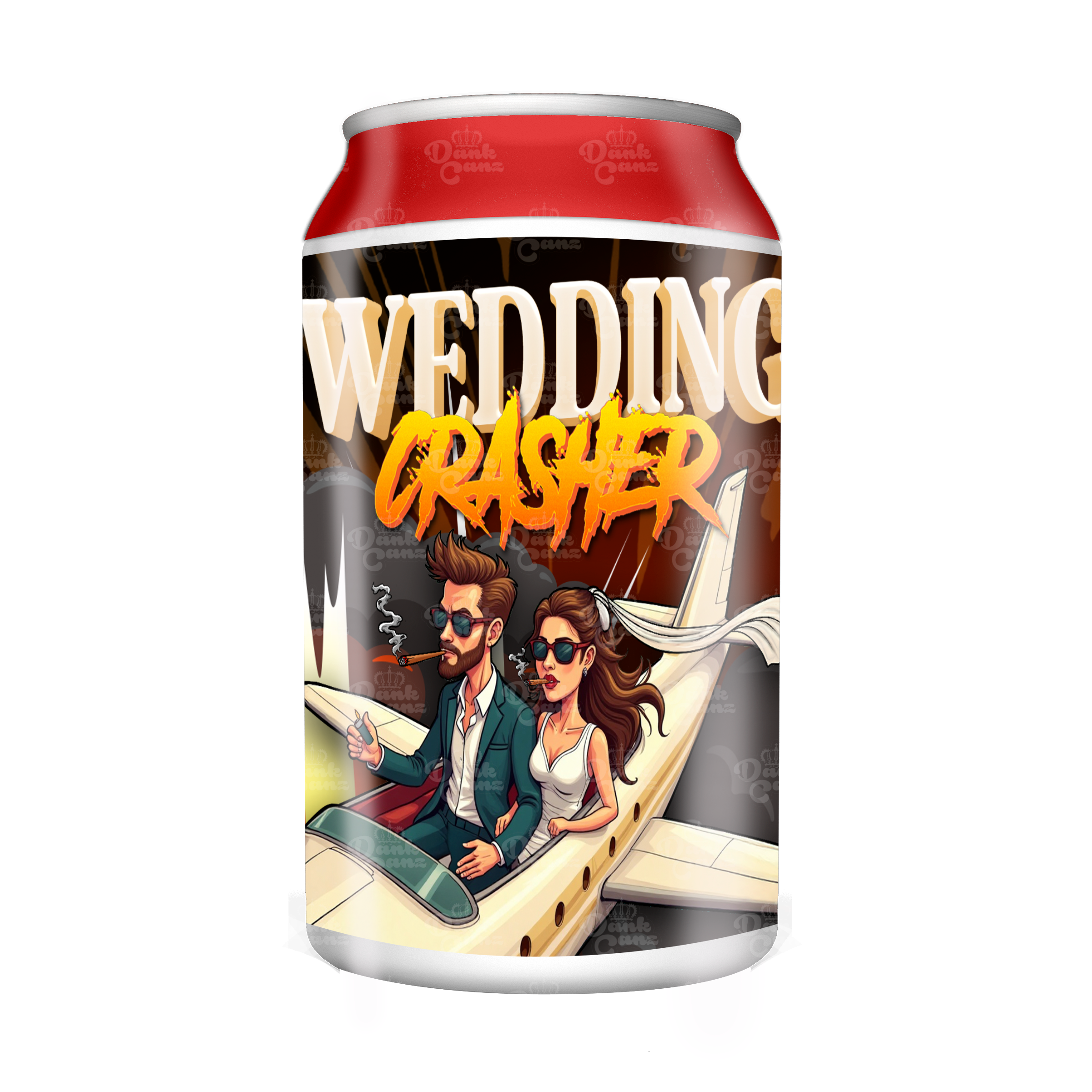 Wedding Crasher 3.5g Plastic Soda Cans - DC Packaging Custom Cannabis Packaging