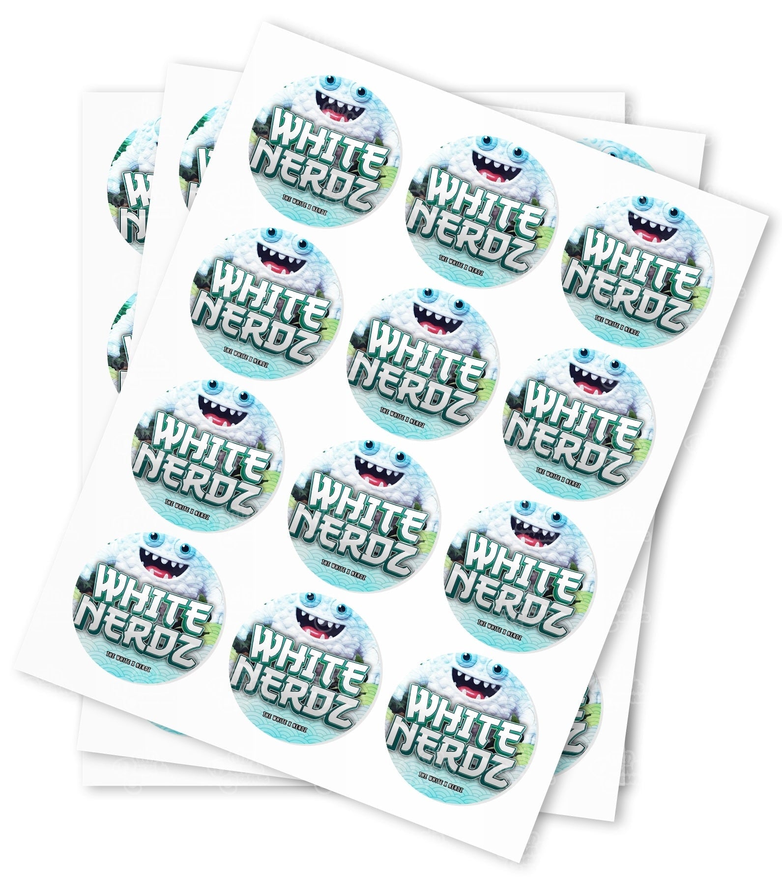 White Nerdz Strain Stickers - DC Packaging Custom Cannabis Packaging