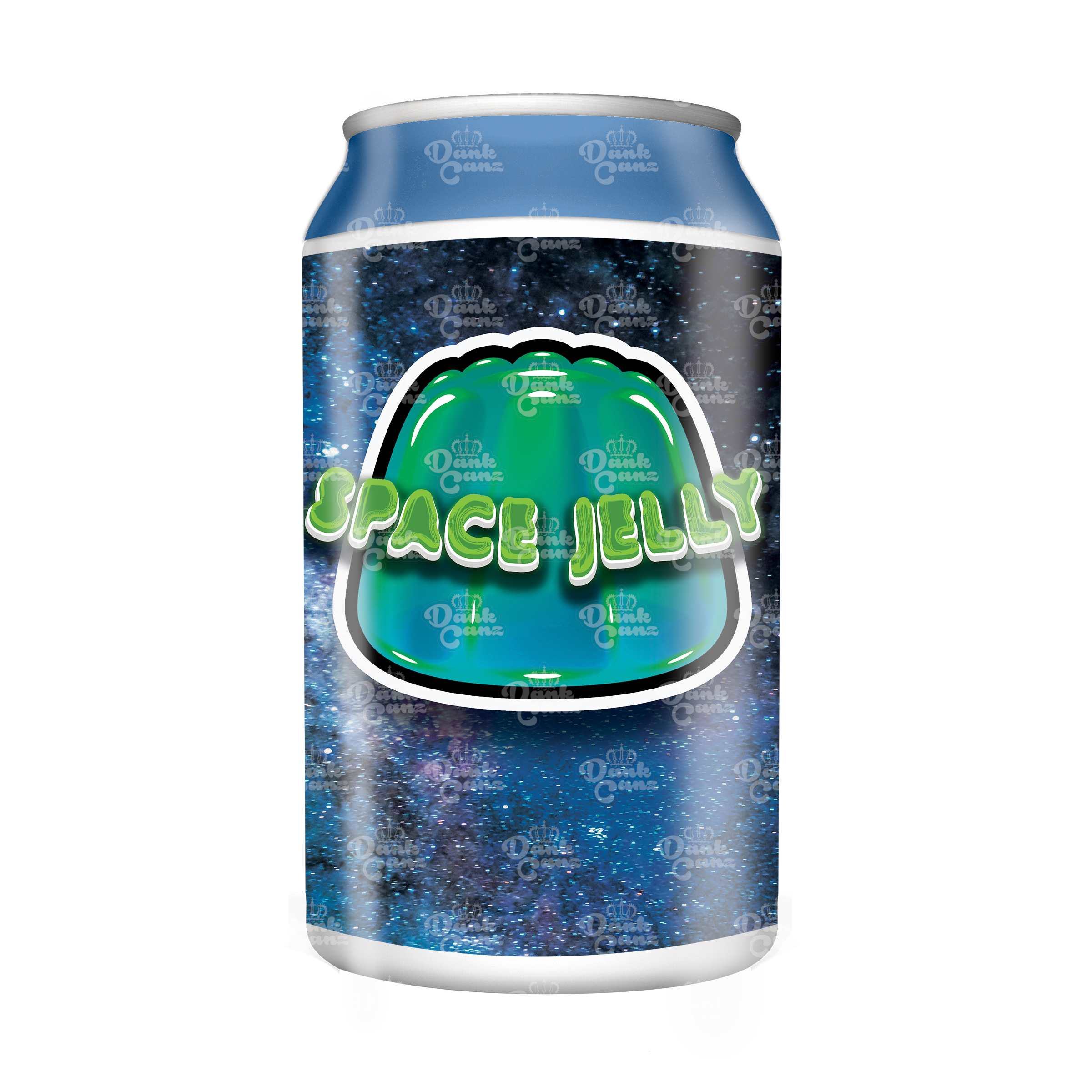 Space Jelly 3.5g Plastic Soda Cans - DC Packaging Custom Cannabis Packaging