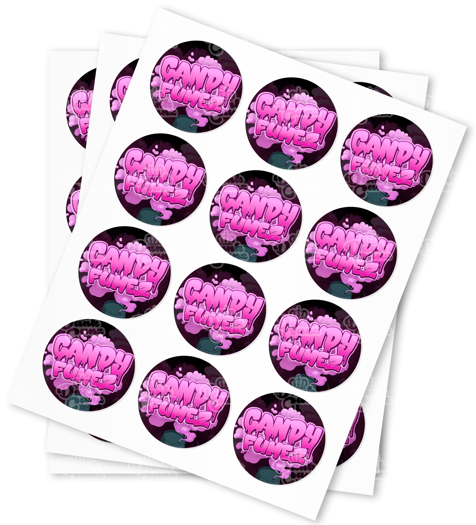 Candy Fumez Strain Stickers - DC Packaging Custom Cannabis Packaging
