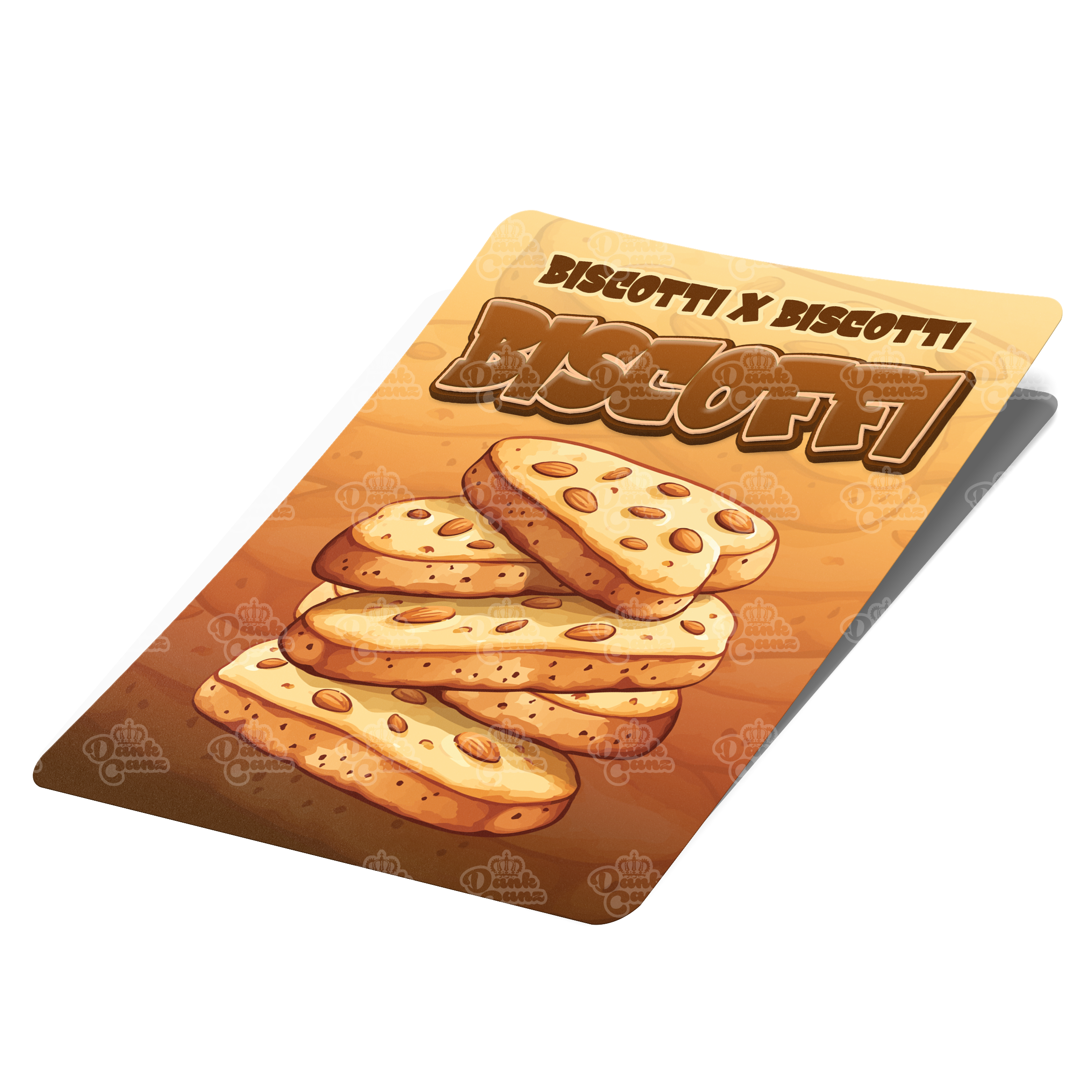 Biscoffi Mylar Bag Labels - Labels only - DC Packaging Custom Cannabis Packaging