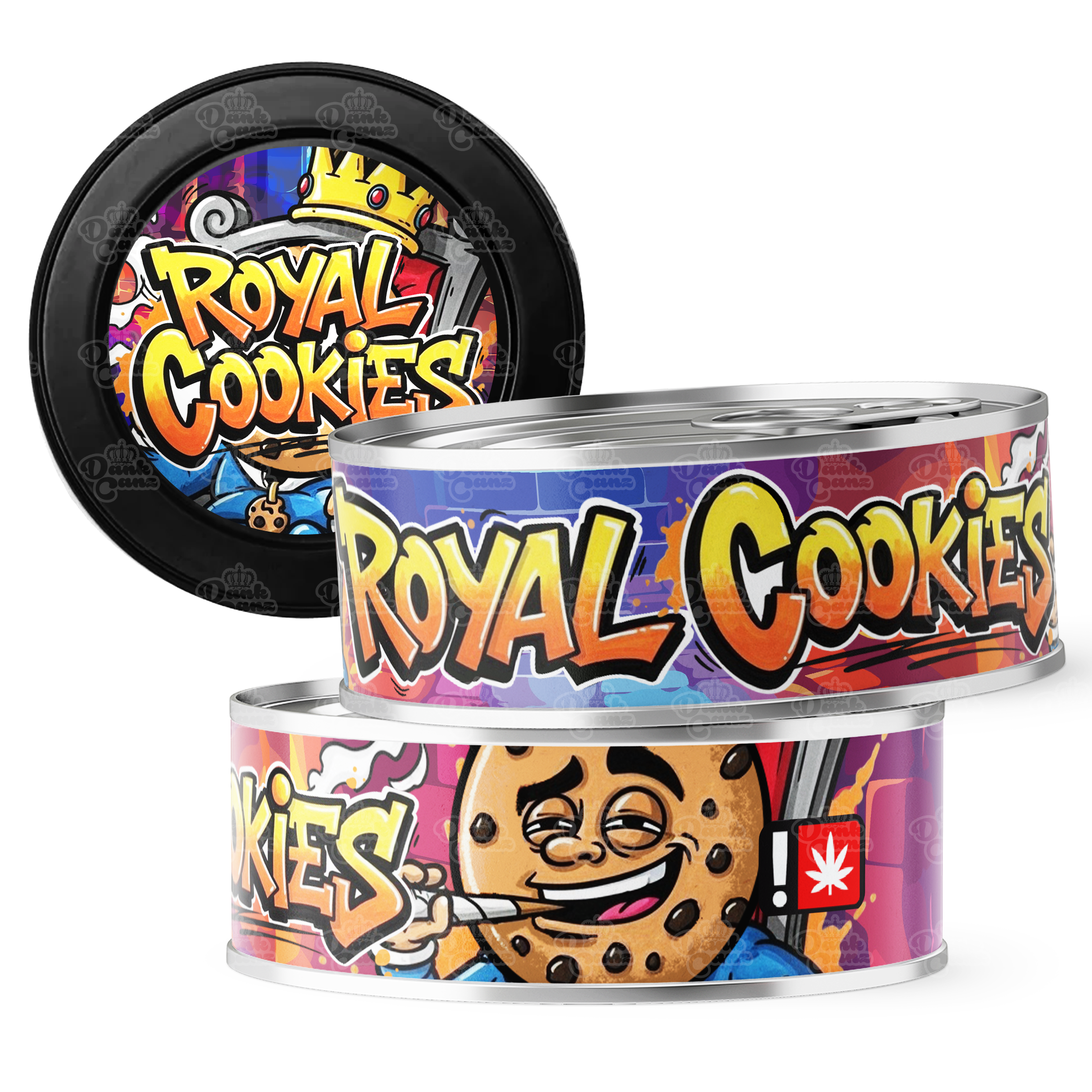 Royal Cookies 3.5g Self Seal Tins - DC Packaging Custom Cannabis Packaging