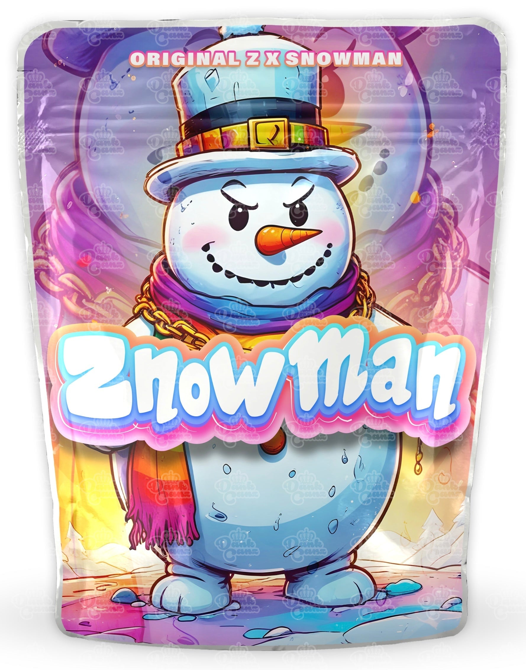 Znowman Mylar Bags - DC Packaging Custom Cannabis Packaging