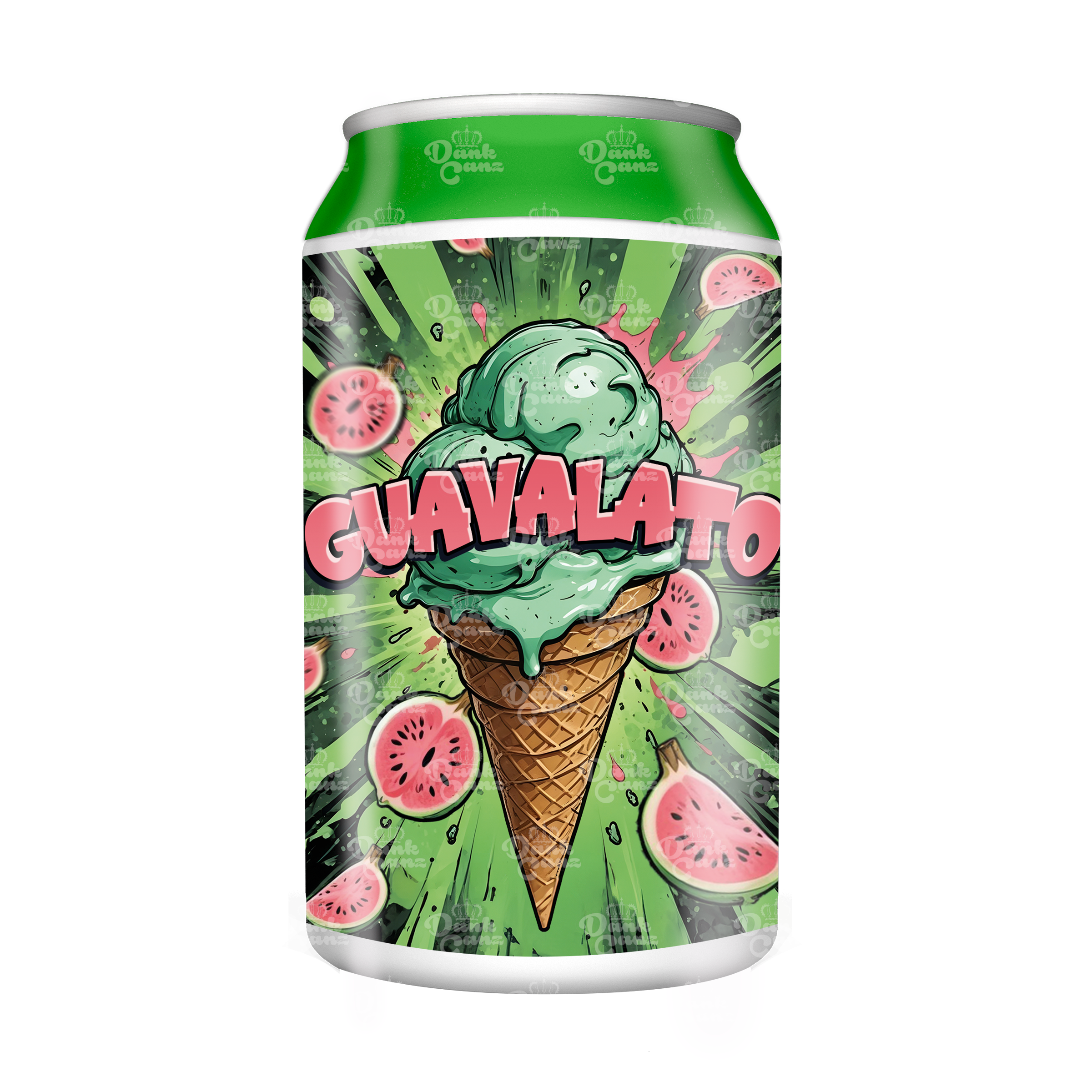 Guavalato 3.5g Plastic Soda Cans - DC Packaging Custom Cannabis Packaging