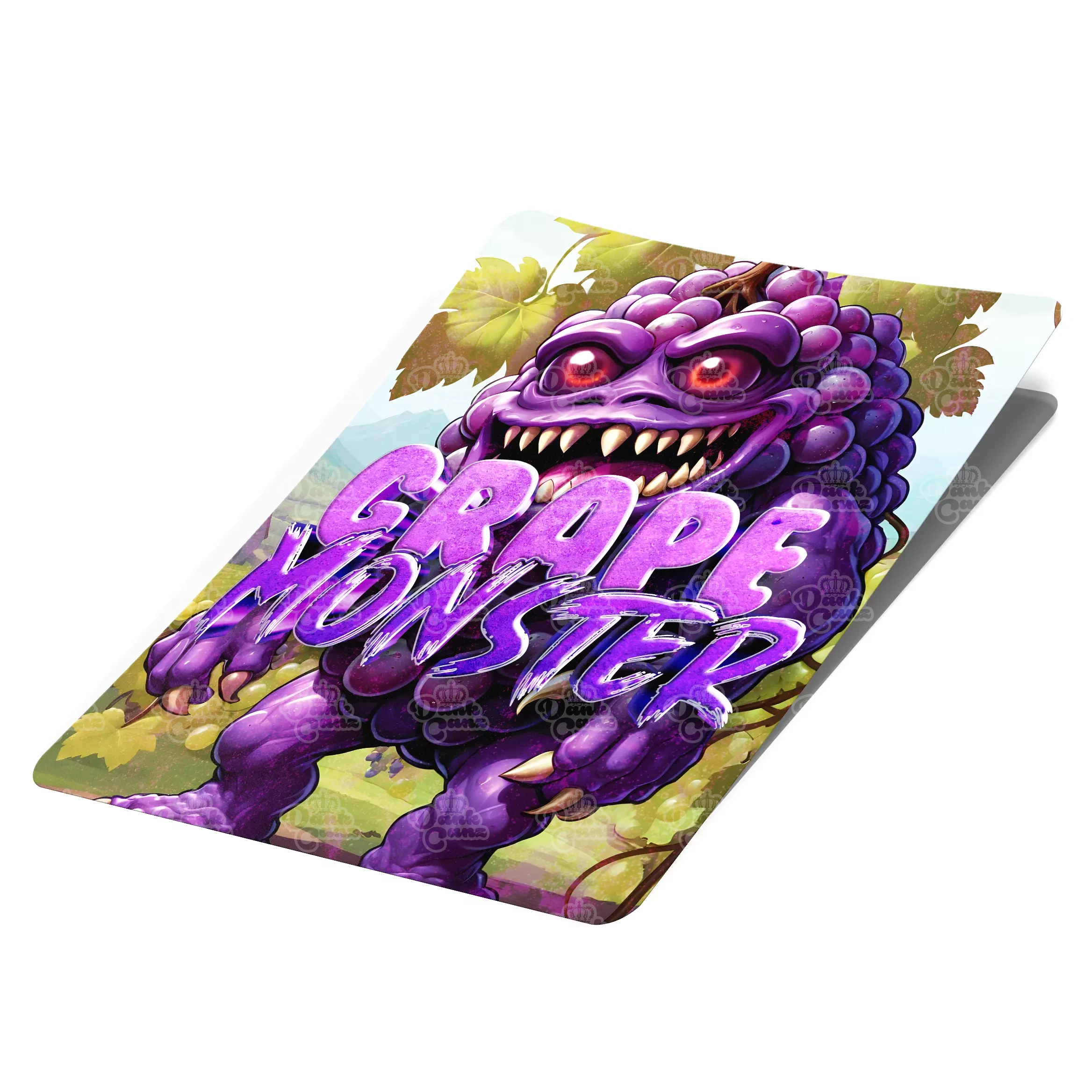 Grape Monster Mylar Bag Labels - Labels only - DC Packaging Custom Cannabis Packaging