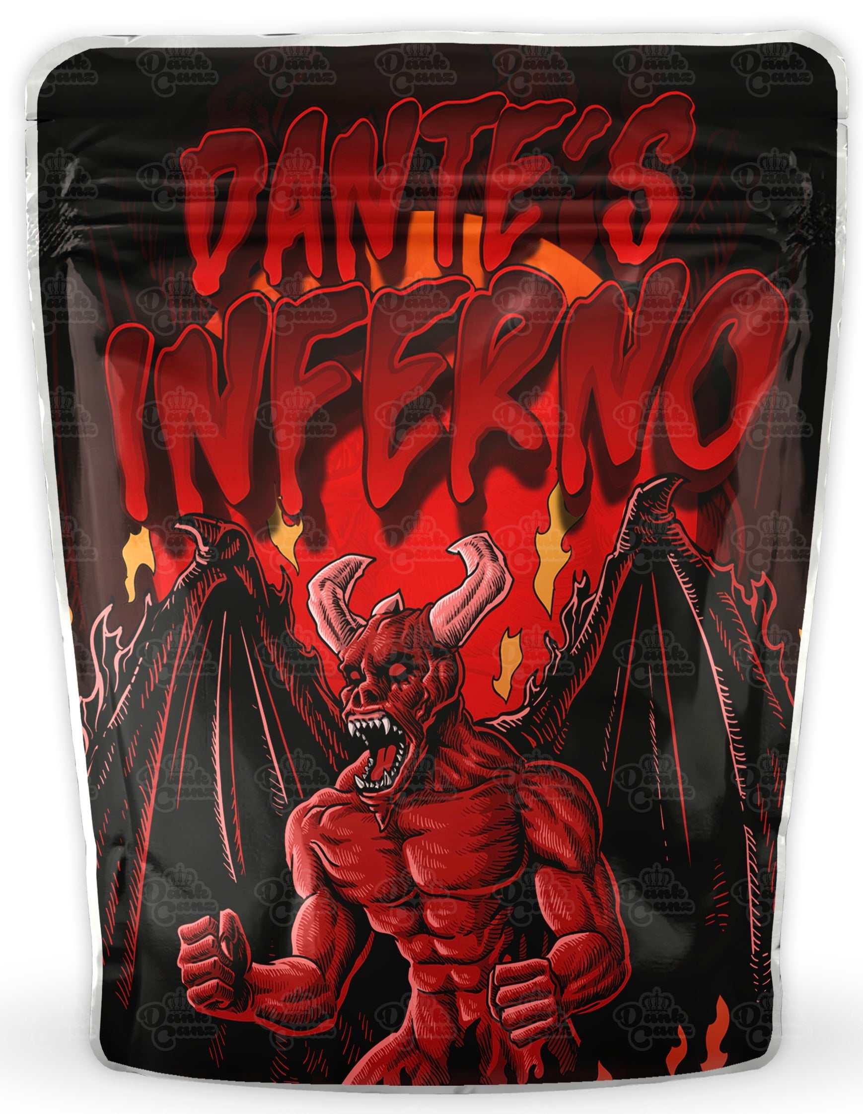 Dantes Inferno Mylar Bags - DC Packaging Custom Cannabis Packaging