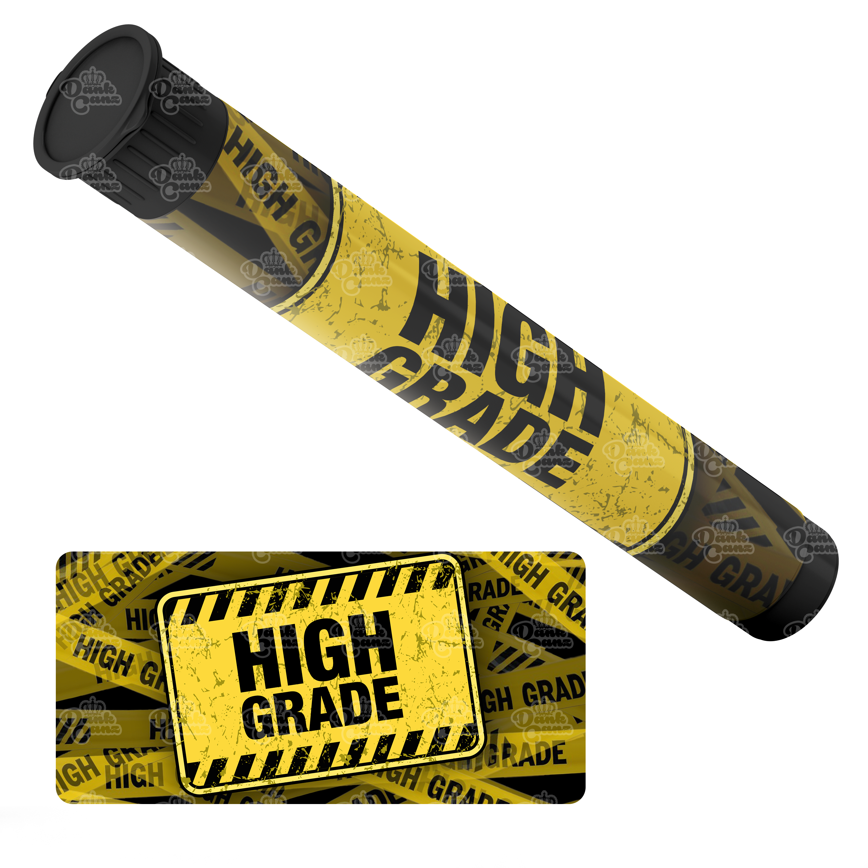 High Grade Pre Roll Tubes - Labelled - DC Packaging Custom Cannabis Packaging