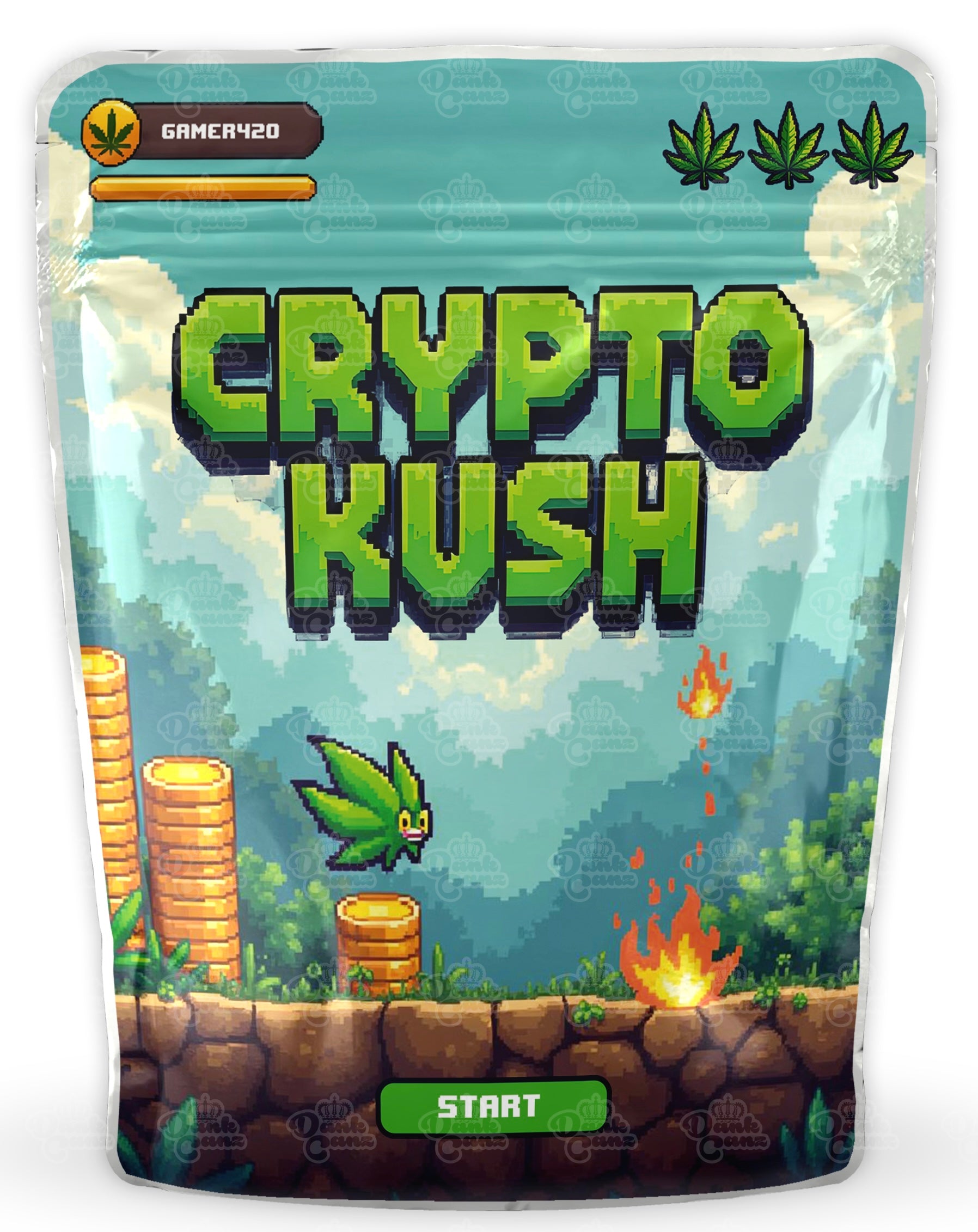 Crypto Kush Mylar Bags - DC Packaging Custom Cannabis Packaging