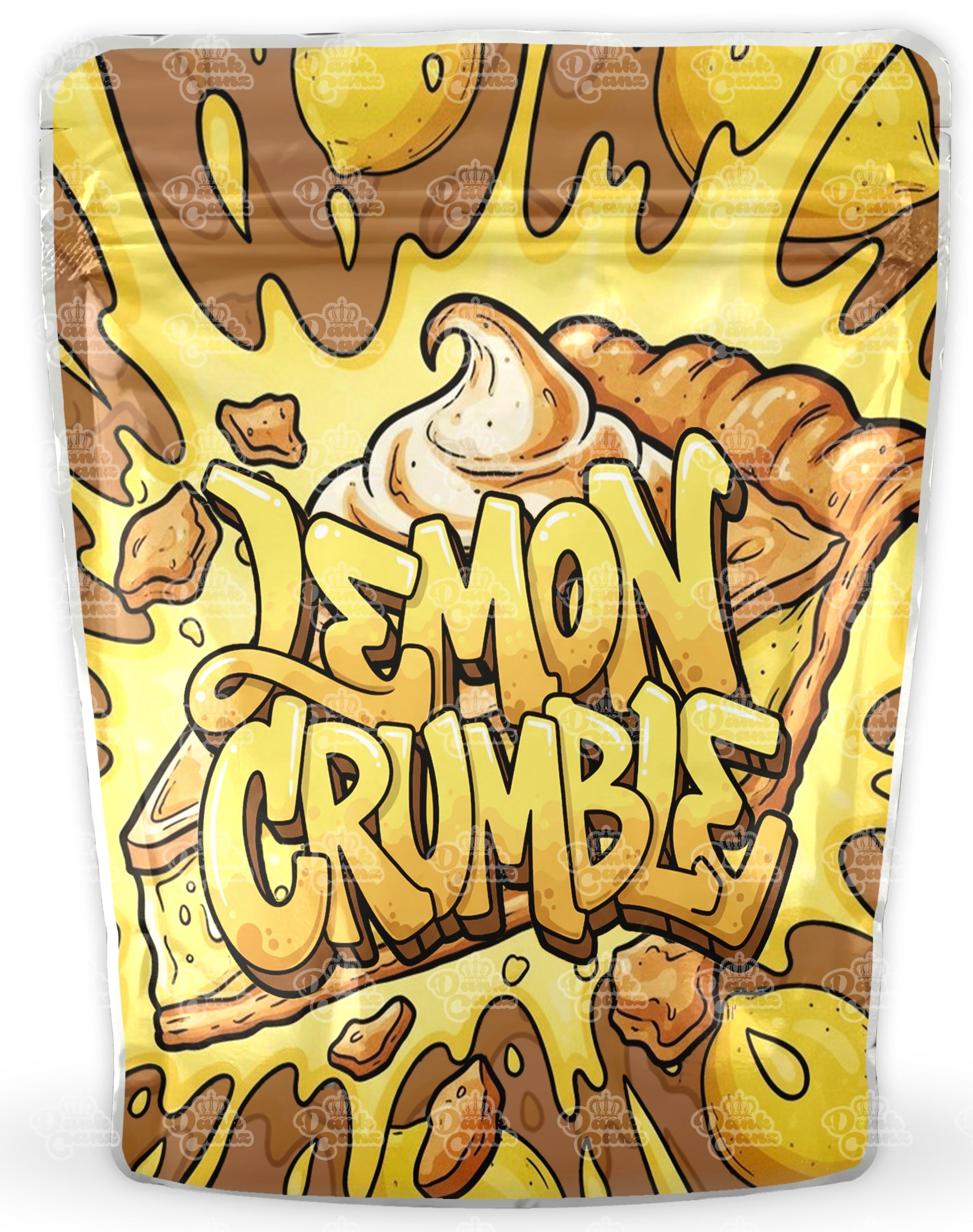 Lemon Crumble Mylar Bags - DC Packaging Custom Cannabis Packaging