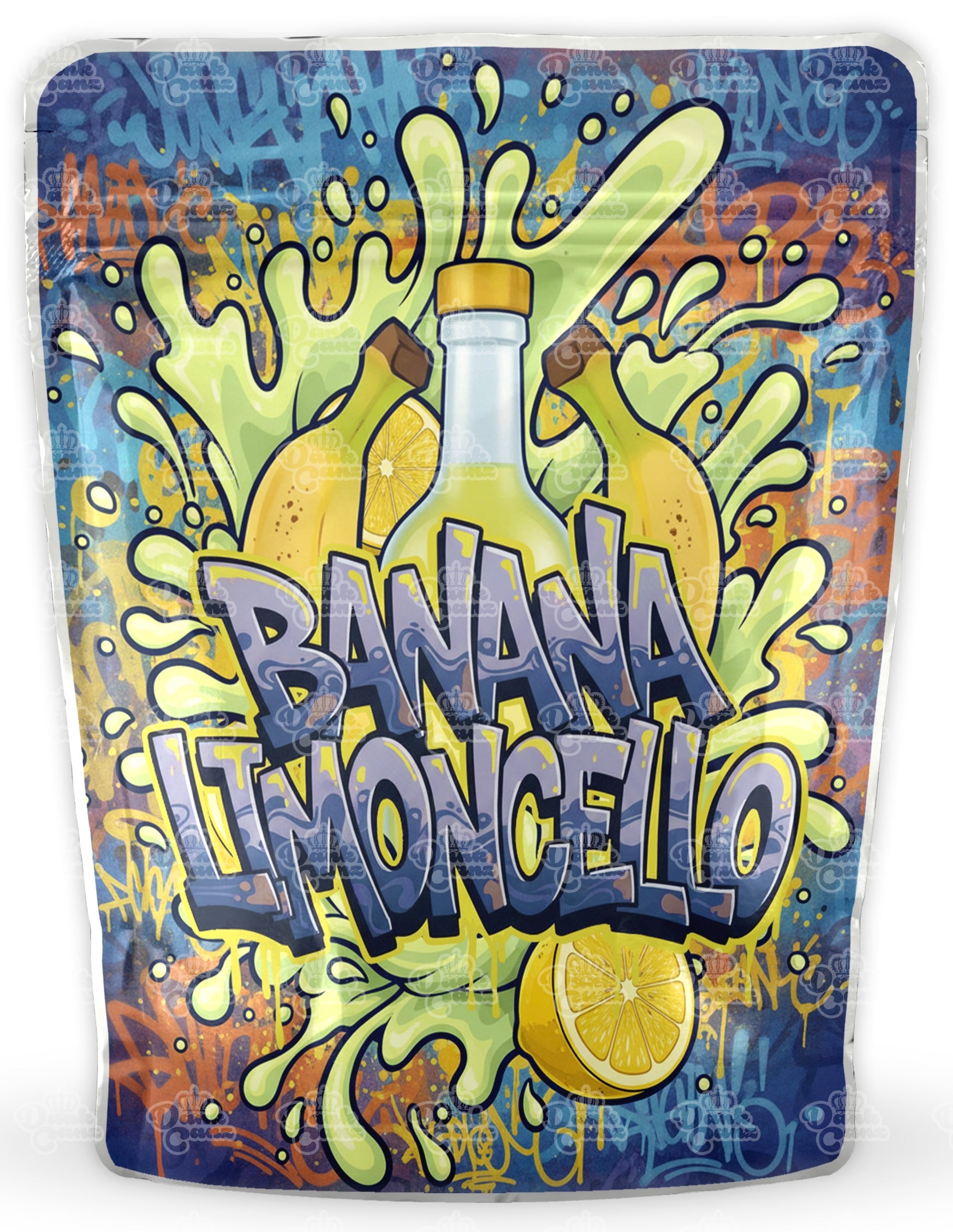 Banana Limoncello Mylar Bags - DC Packaging Custom Cannabis Packaging