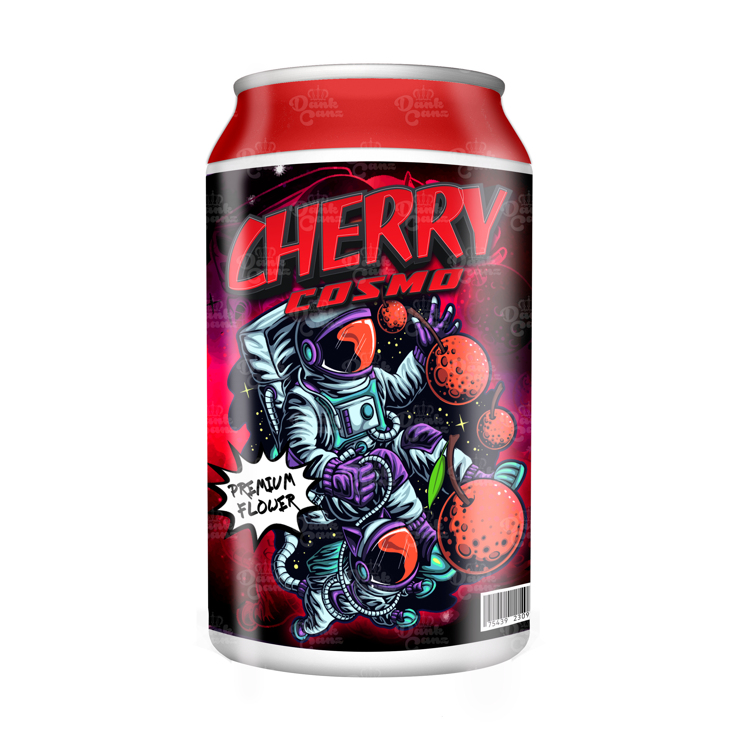 Cherry Cosmo 3.5g Plastic Soda Cans - DC Packaging Custom Cannabis Packaging