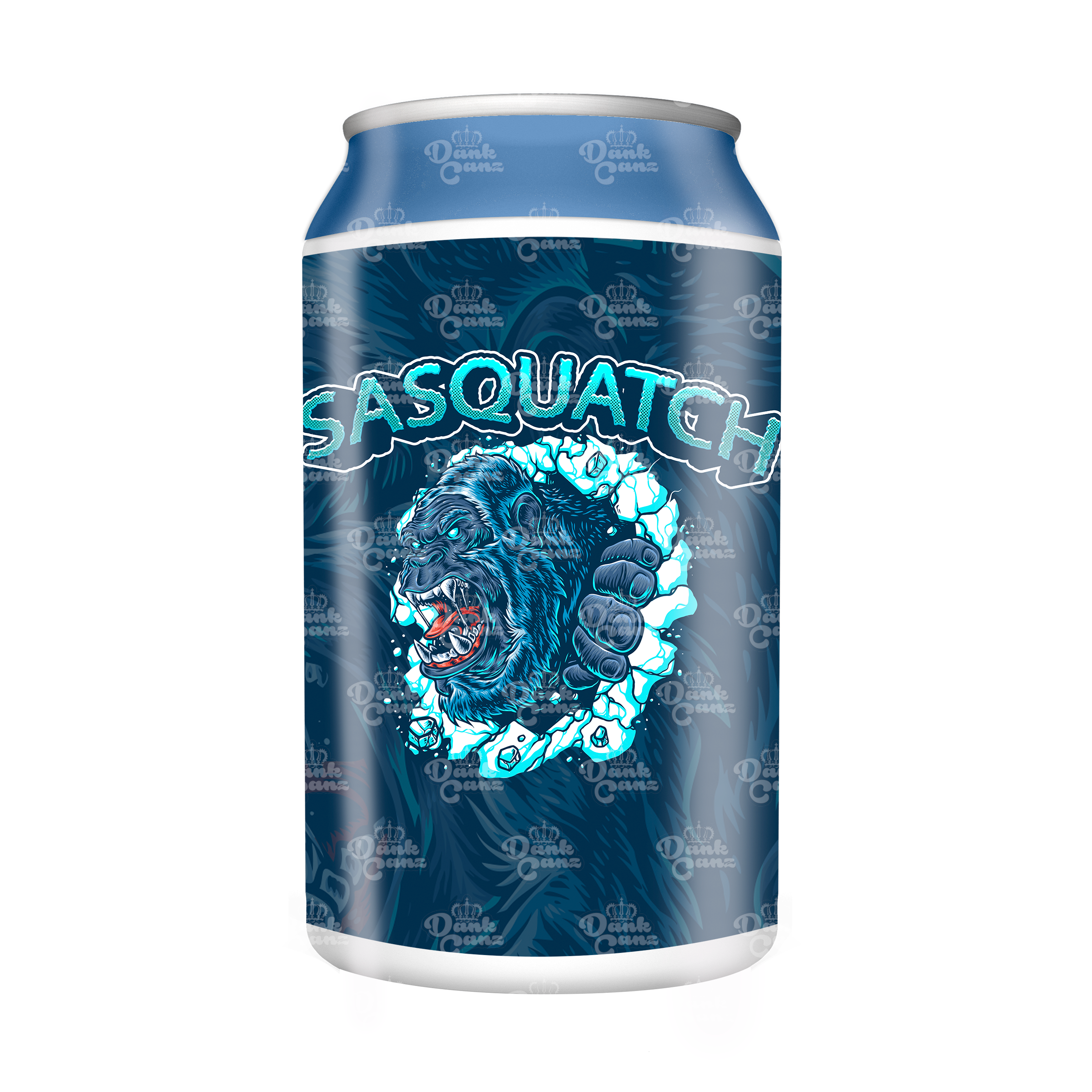 Sasquatch 3.5g Plastic Soda Cans - DC Packaging Custom Cannabis Packaging