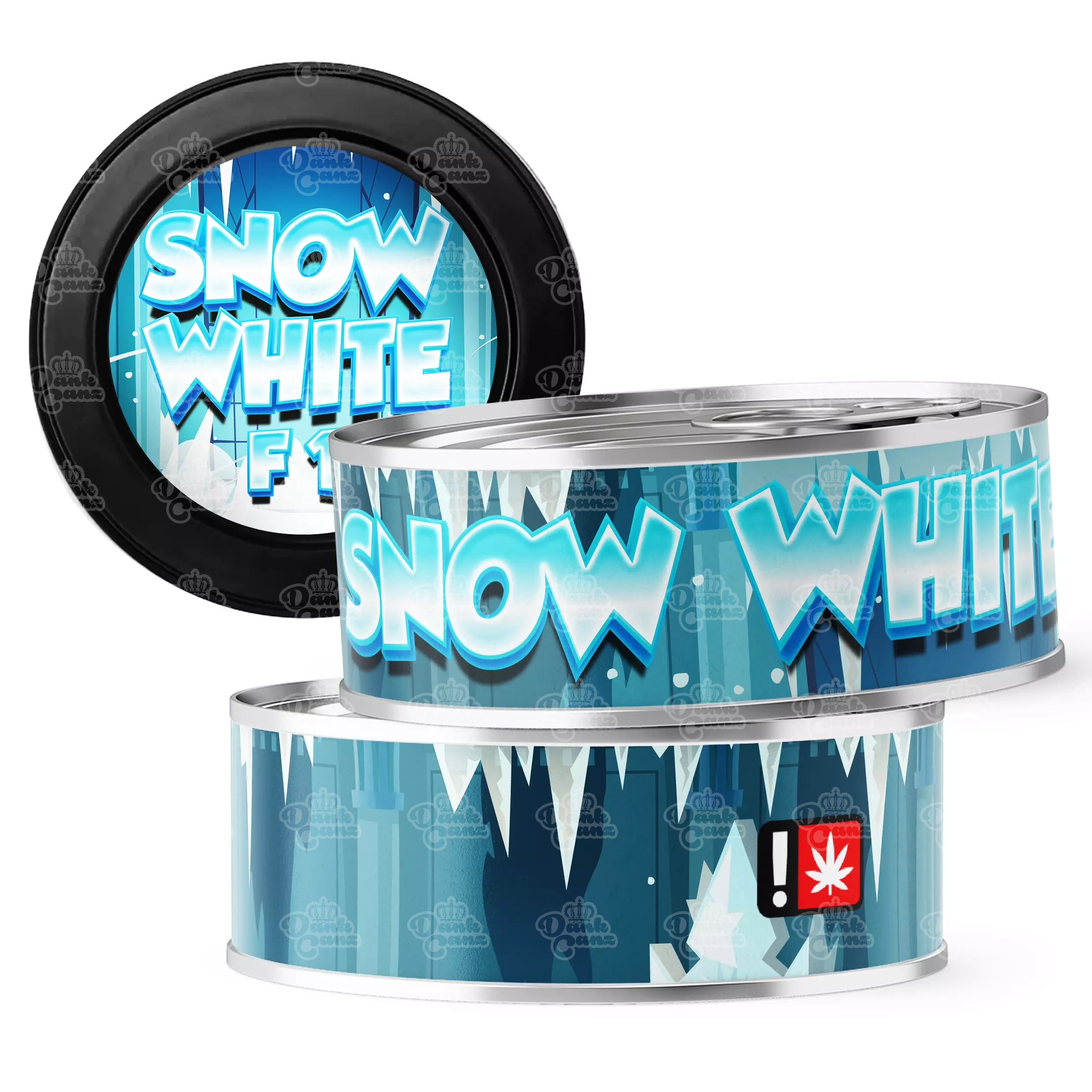 Snow White F1 3.5g Self Seal Tins - DC Packaging Custom Cannabis Packaging