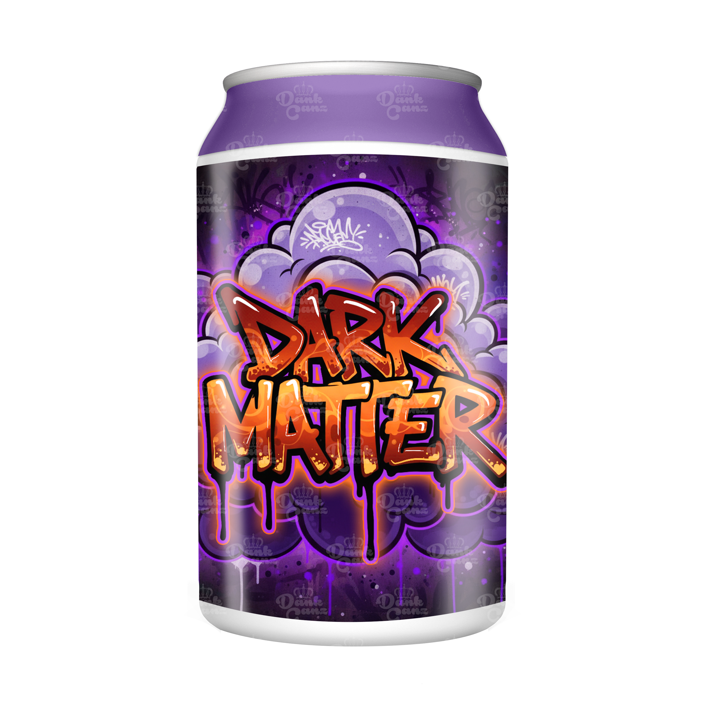 Dark Matter 3.5g Plastic Soda Cans - DC Packaging Custom Cannabis Packaging