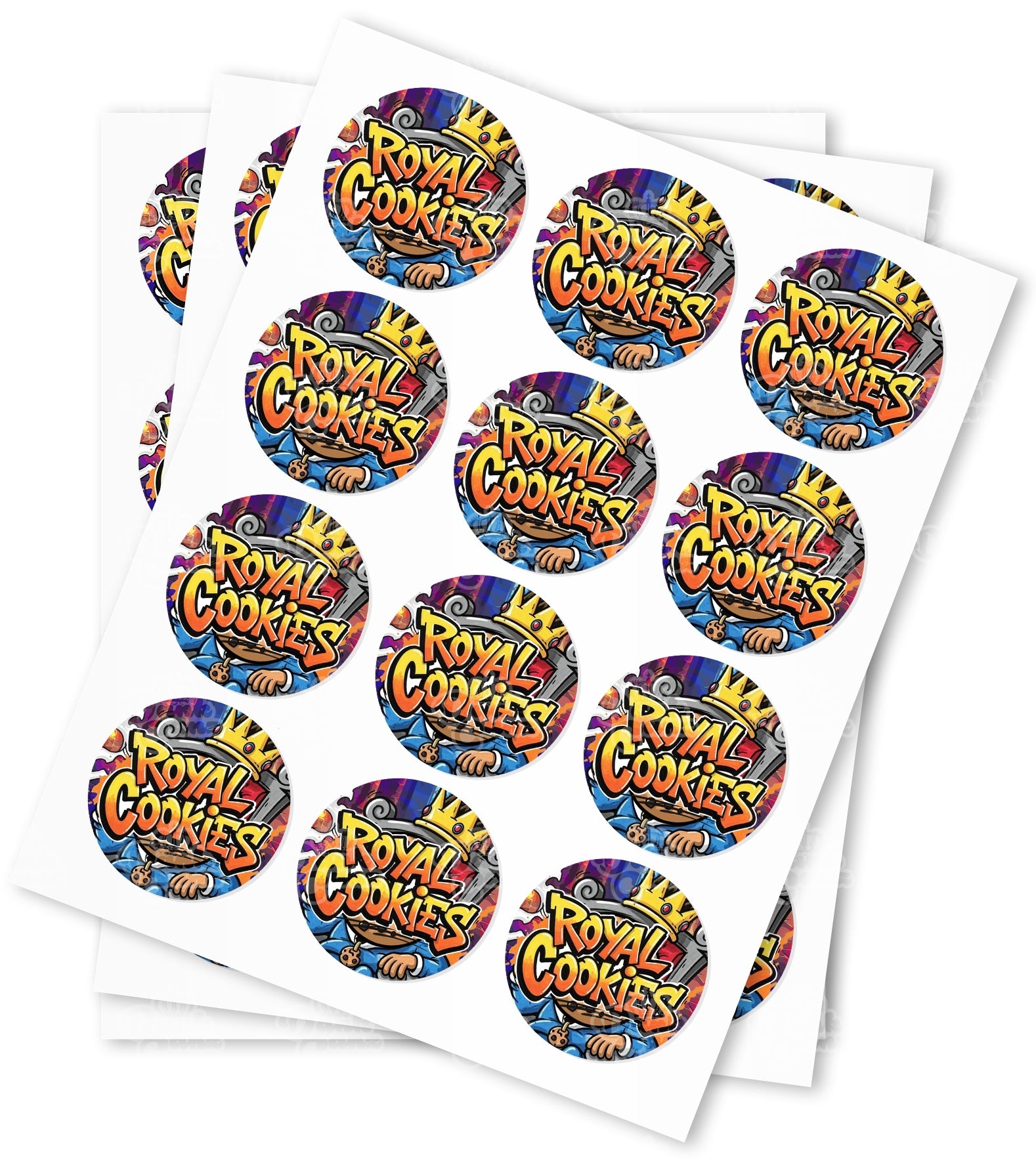 Royal Cookies Strain Stickers - DC Packaging Custom Cannabis Packaging