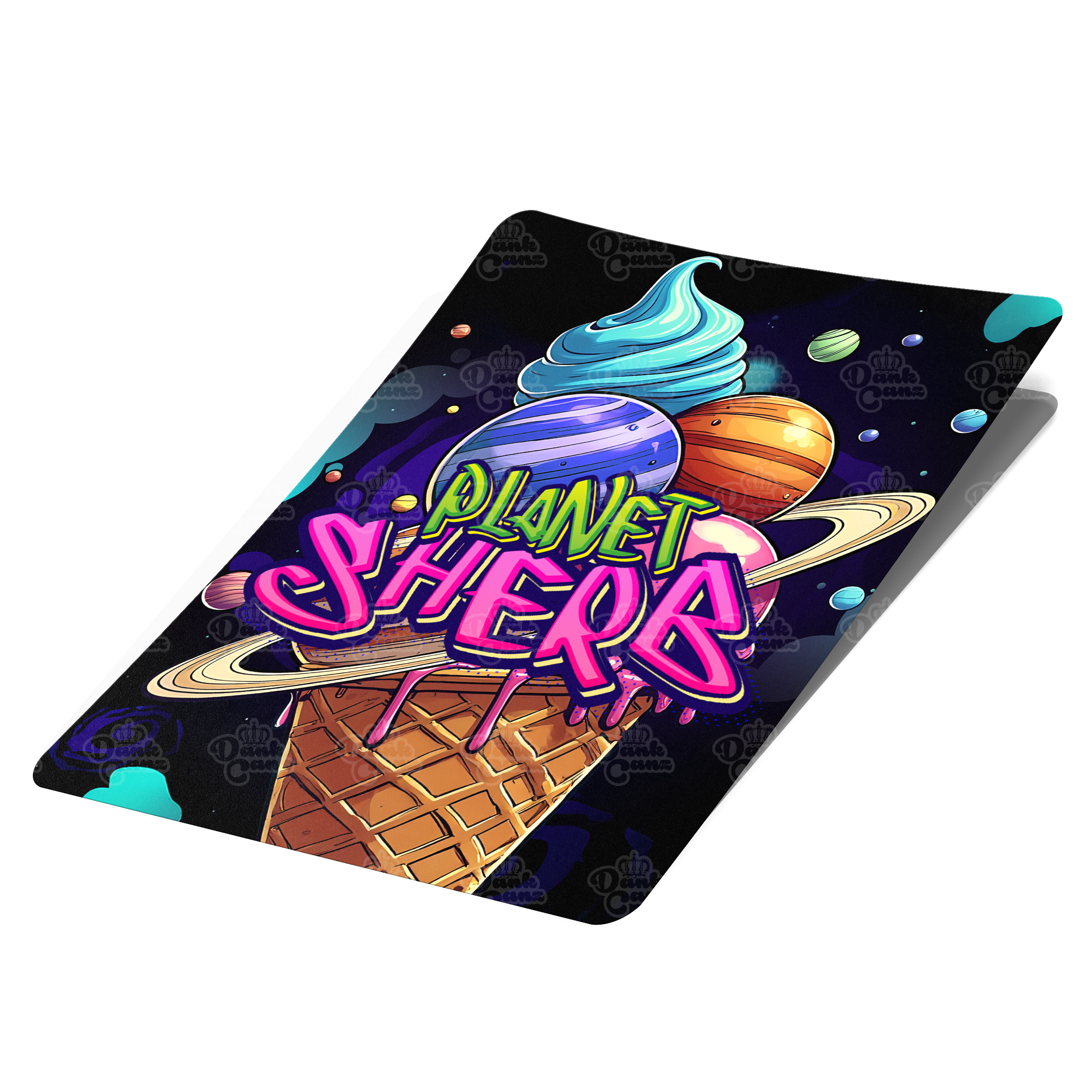Planet Sherb Mylar Bag Labels - Labels only - DC Packaging Custom Cannabis Packaging