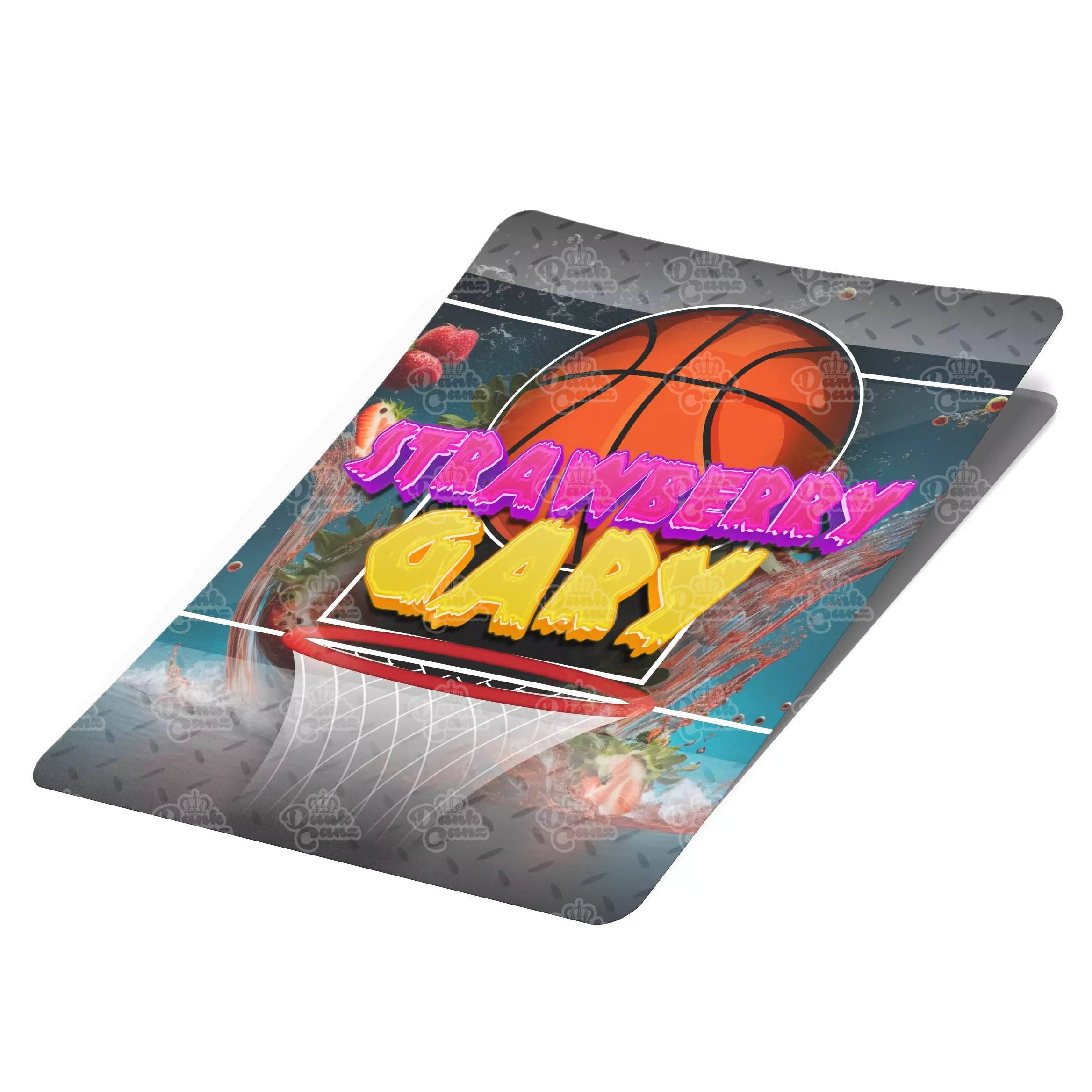 Strawberry Gary Mylar Bag Labels - Labels only - DC Packaging Custom Cannabis Packaging