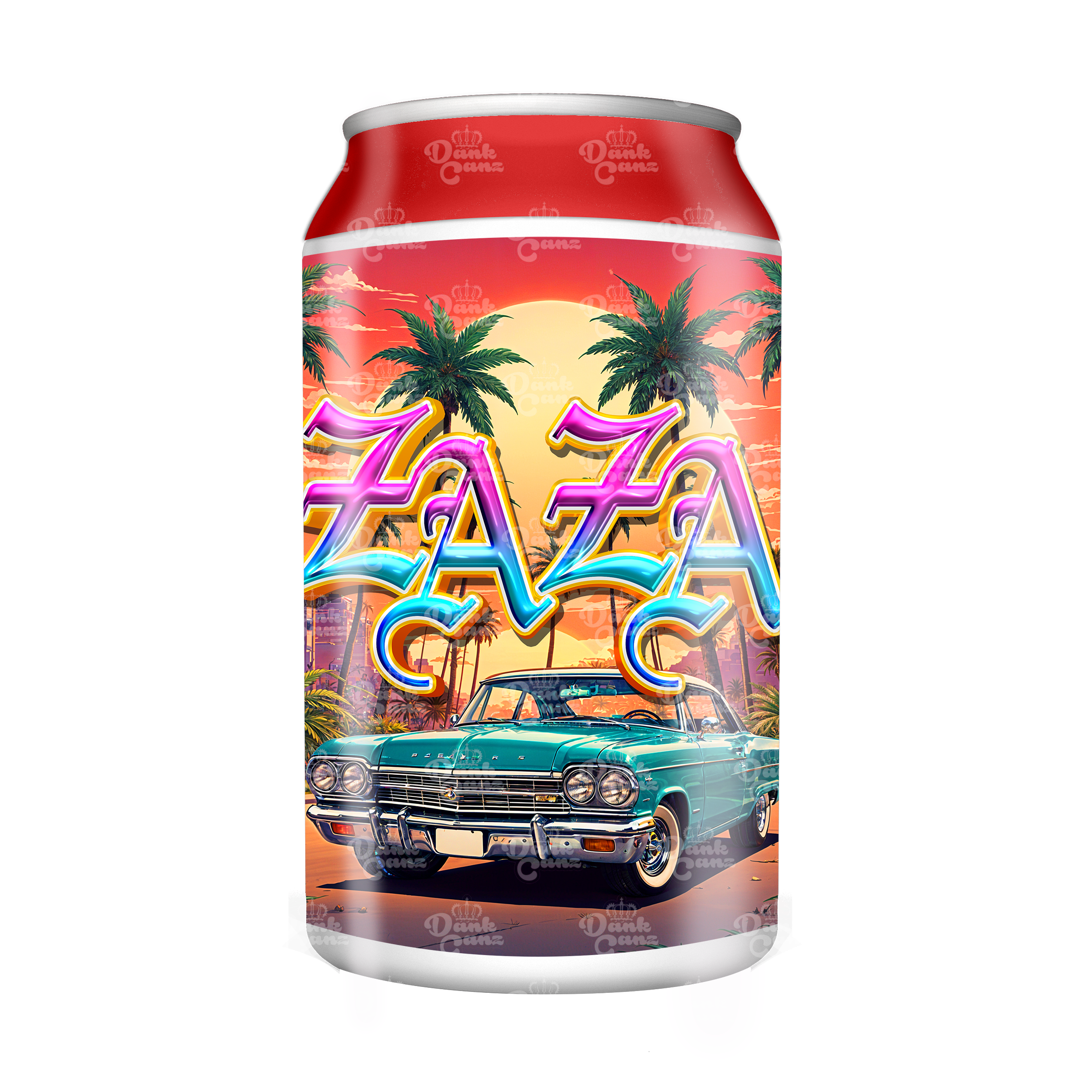 Za Za 3.5g Plastic Soda Cans - DC Packaging Custom Cannabis Packaging