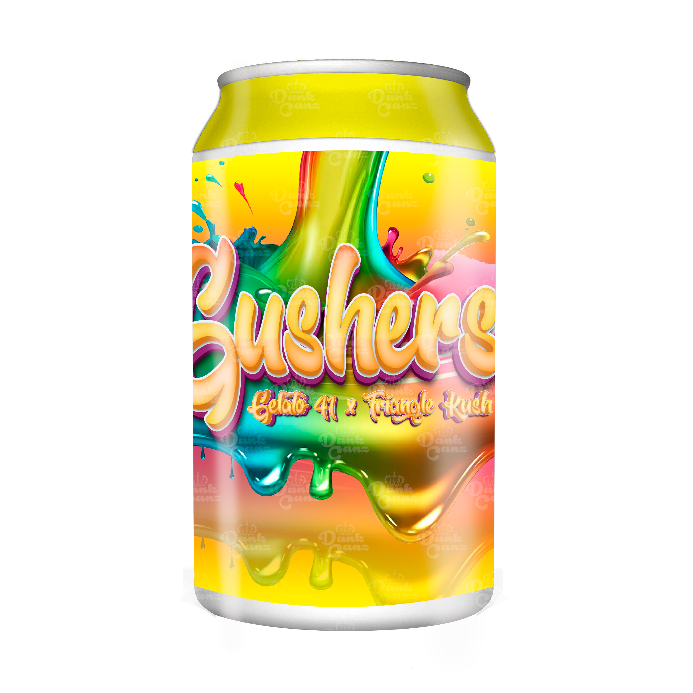 Gushers 3.5g Plastic Soda Cans - DC Packaging Custom Cannabis Packaging