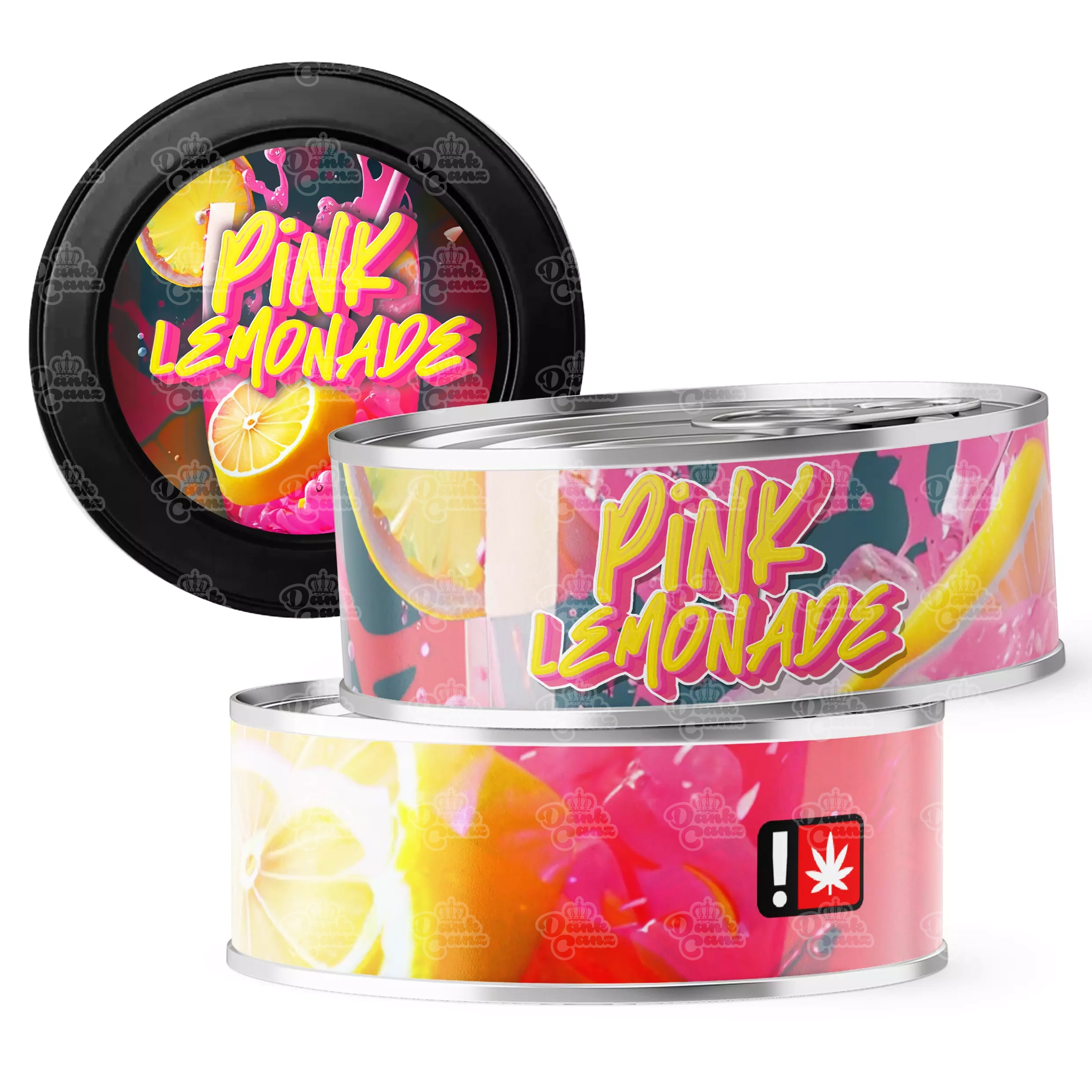 Pink Lemonade 3.5g Self Seal Tins - DC Packaging Custom Cannabis Packaging