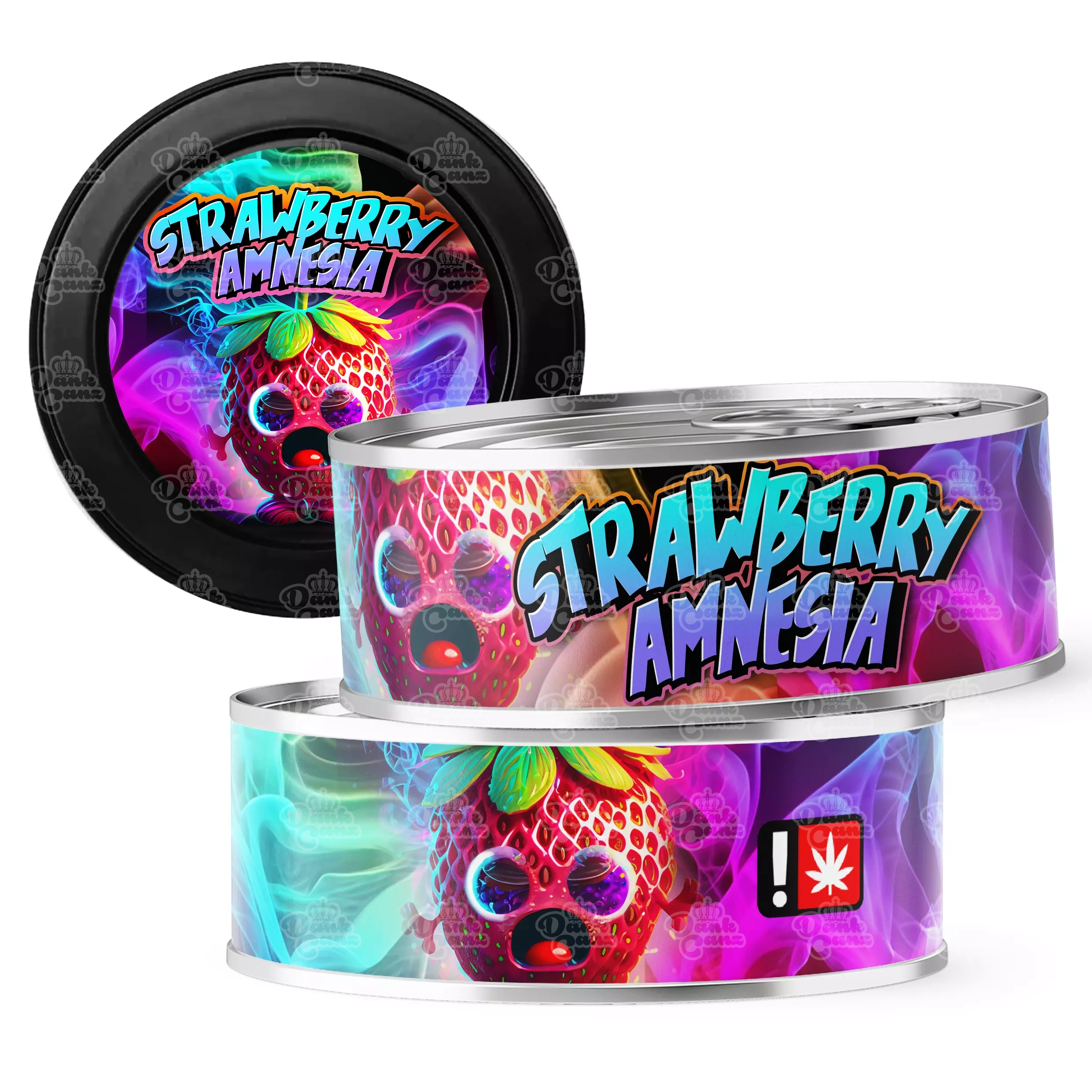 Strawberry Amnesia 3.5g Self Seal Tins - DC Packaging Custom Cannabis Packaging