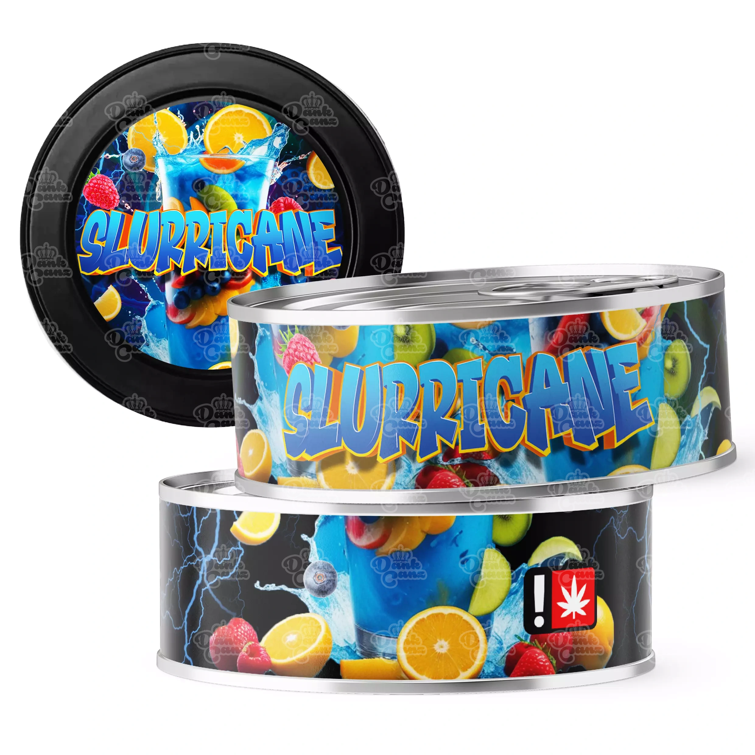 Slurricane 3.5g Self Seal Tins - DC Packaging Custom Cannabis Packaging