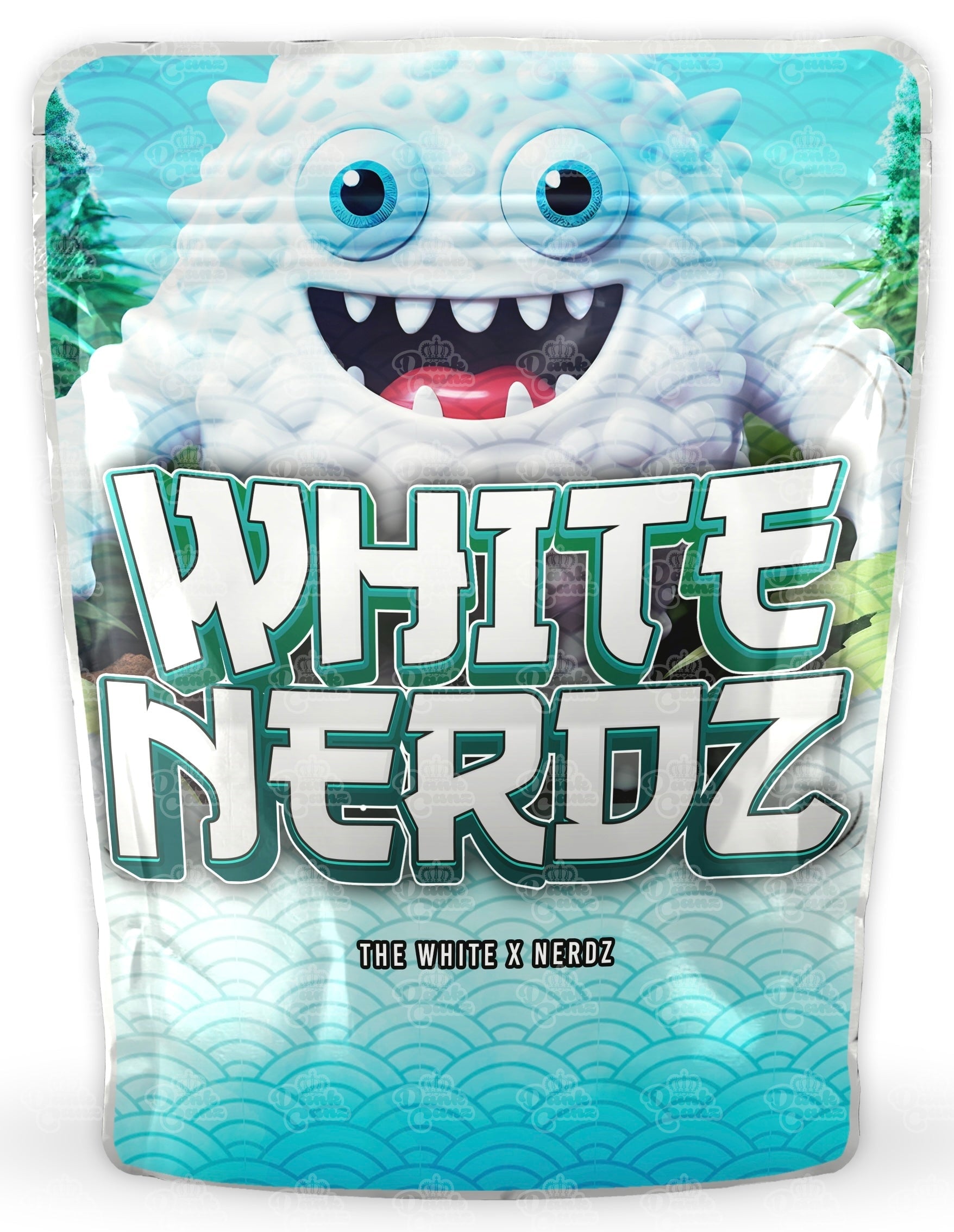 White Nerdz Mylar Bags - DC Packaging Custom Cannabis Packaging