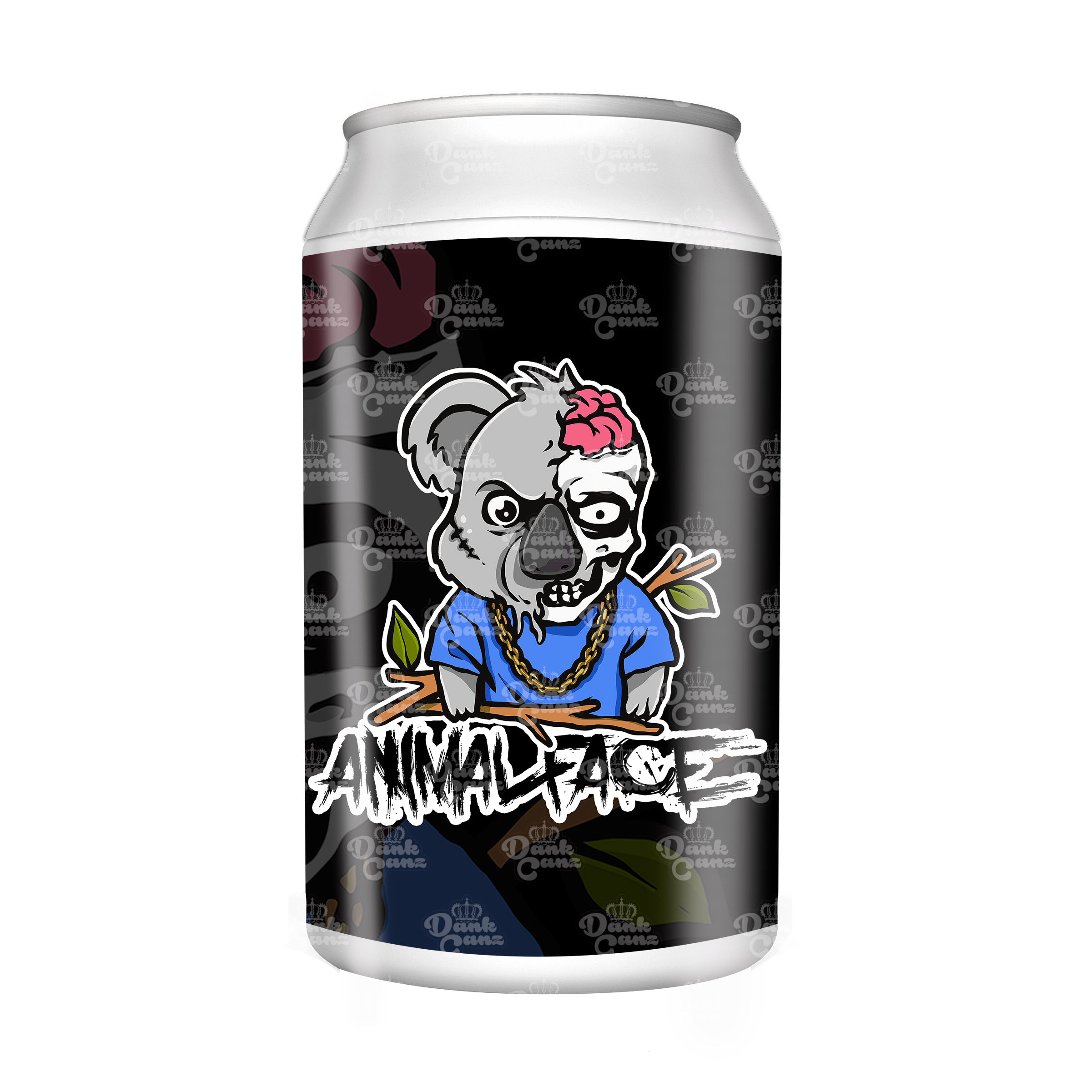 Animal Face 3.5g Plastic Soda Cans - DC Packaging Custom Cannabis Packaging