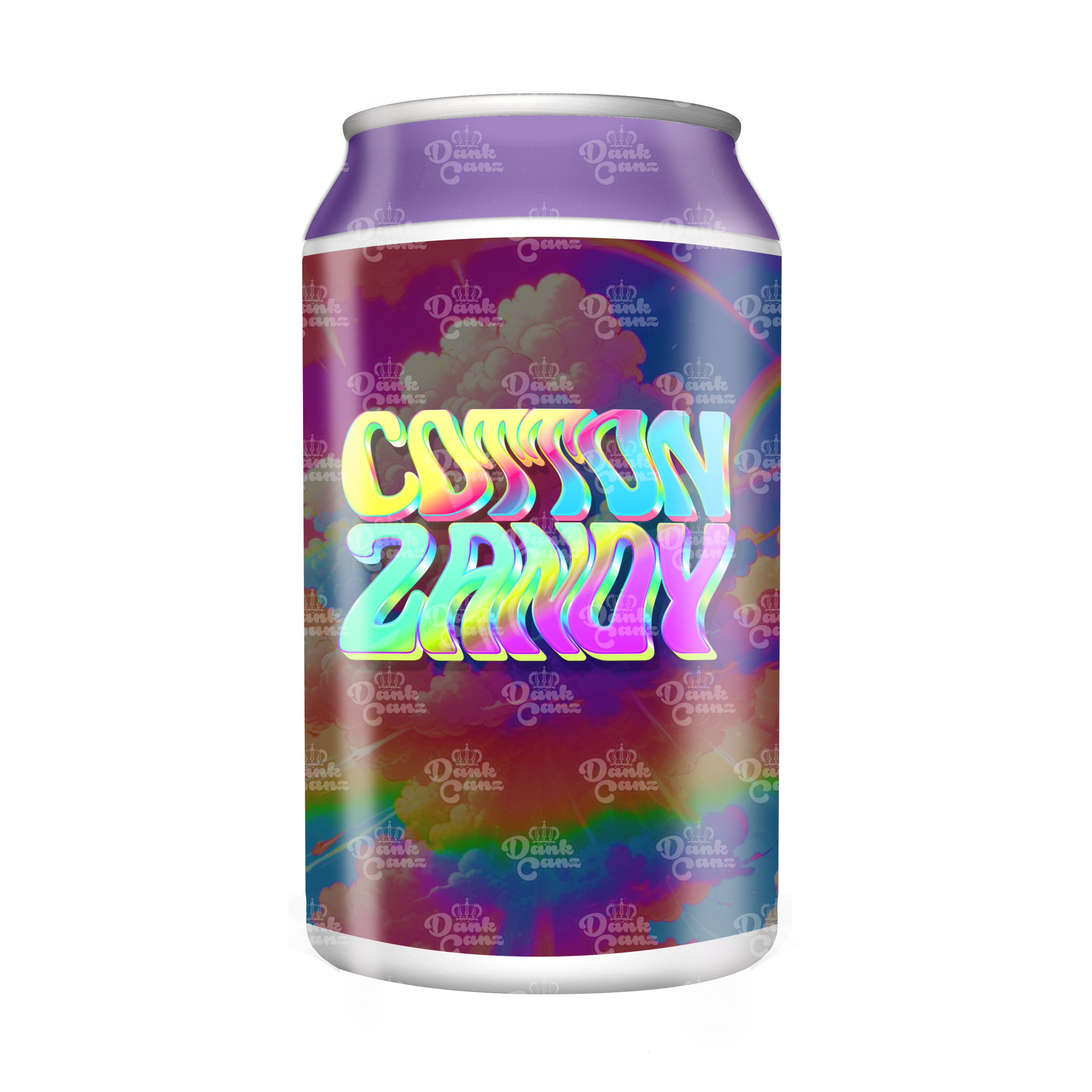 Cotton Zandy 3.5g Plastic Soda Cans - DC Packaging Custom Cannabis Packaging