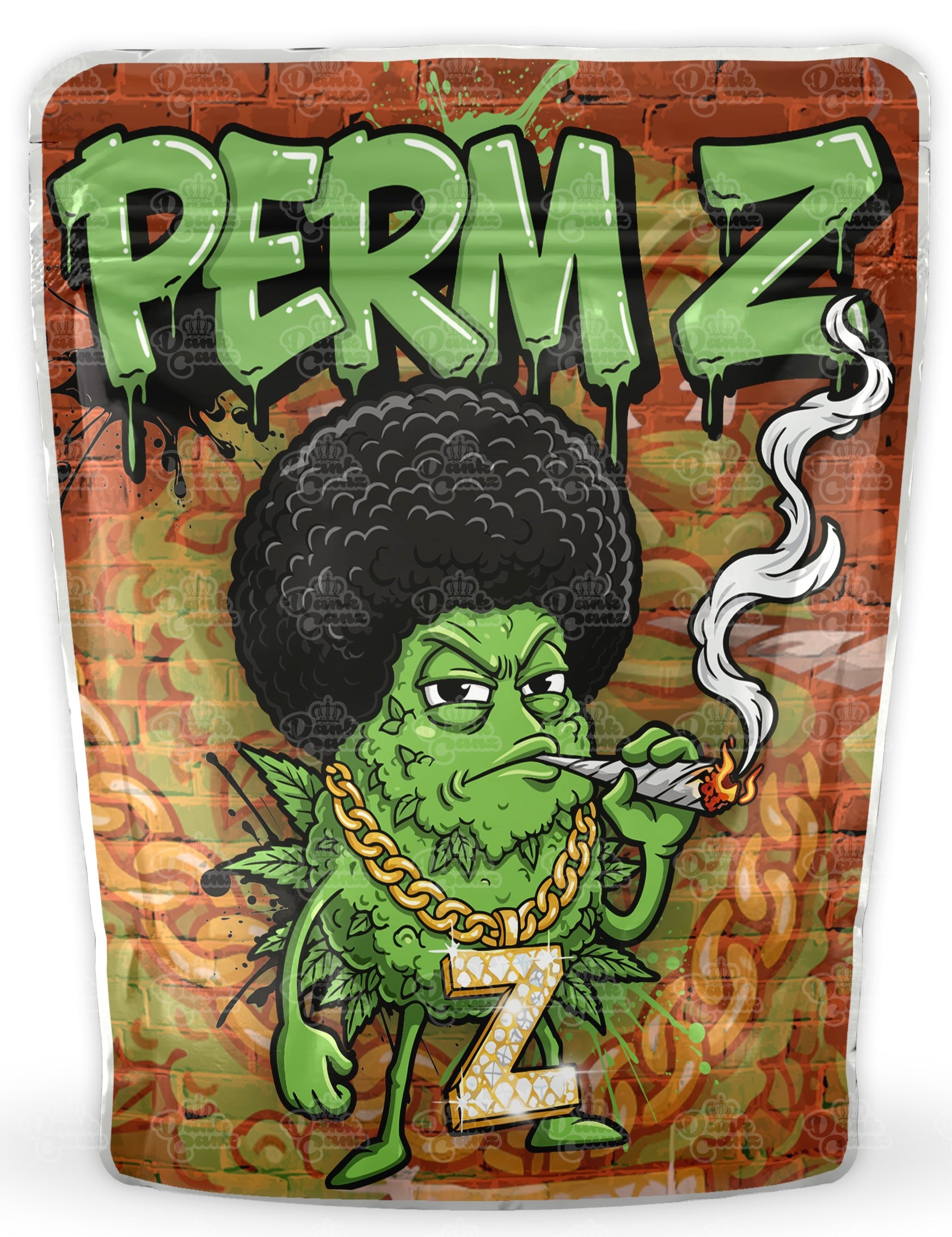 Perm Z Mylar Bags - DC Packaging Custom Cannabis Packaging