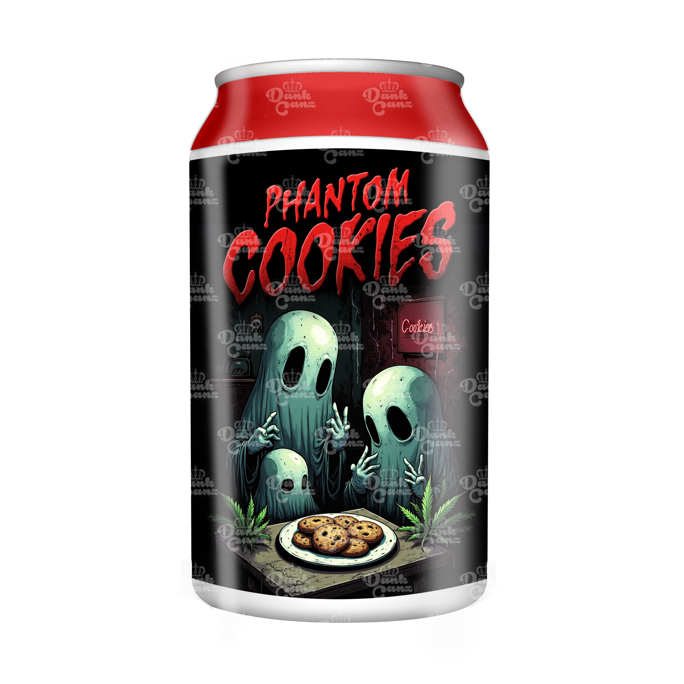 Phantom Cookies 3.5g Plastic Soda Cans - DC Packaging Custom Cannabis Packaging