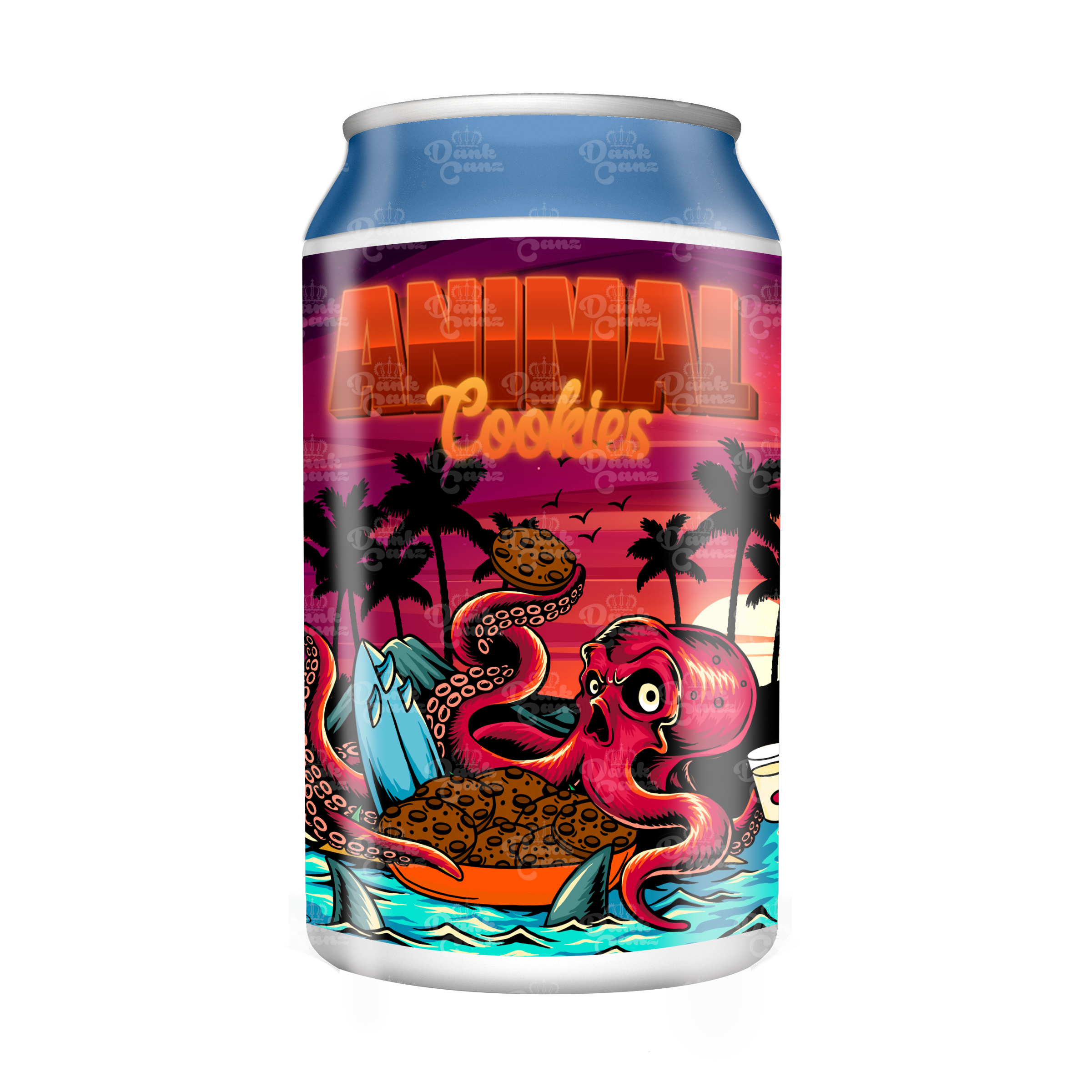 Animal Cookies 3.5g Plastic Soda Cans - DC Packaging Custom Cannabis Packaging