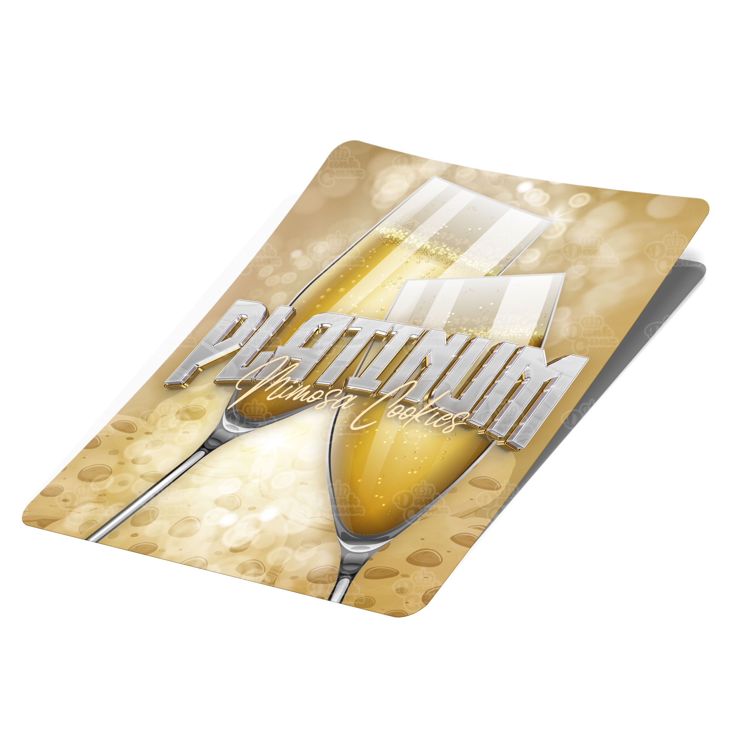 Platinum Mimosa Cookies Mylar Bag Labels - Labels only - DC Packaging Custom Cannabis Packaging