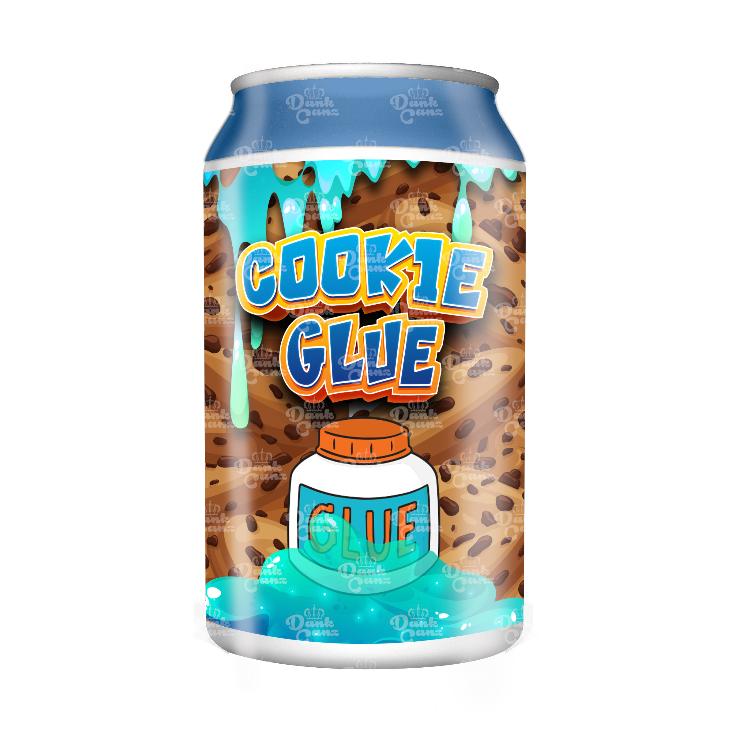 Cookie Glue 3.5g Plastic Soda Cans - DC Packaging Custom Cannabis Packaging