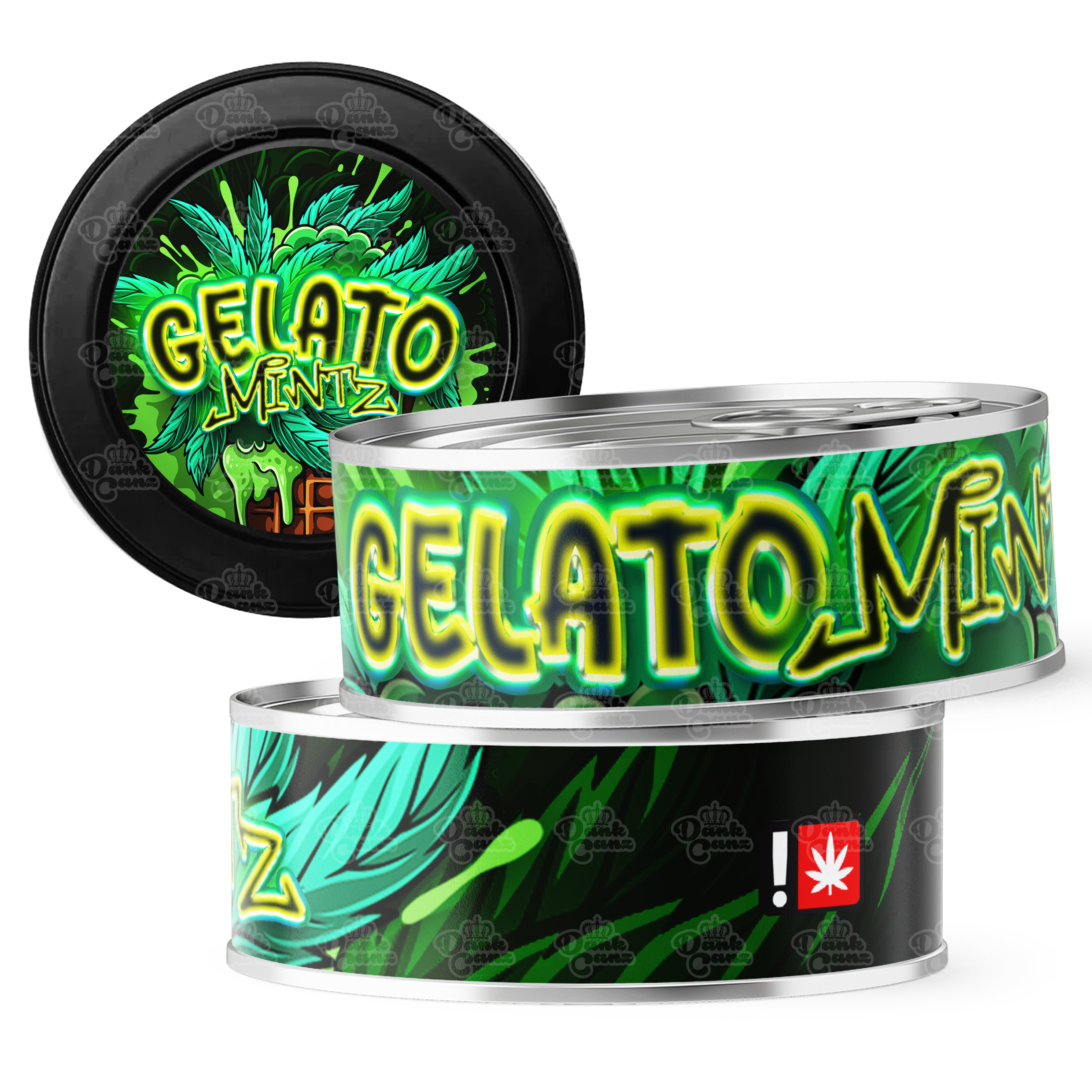 Gelato Mintz 3.5g Self Seal Tins - DC Packaging Custom Cannabis Packaging