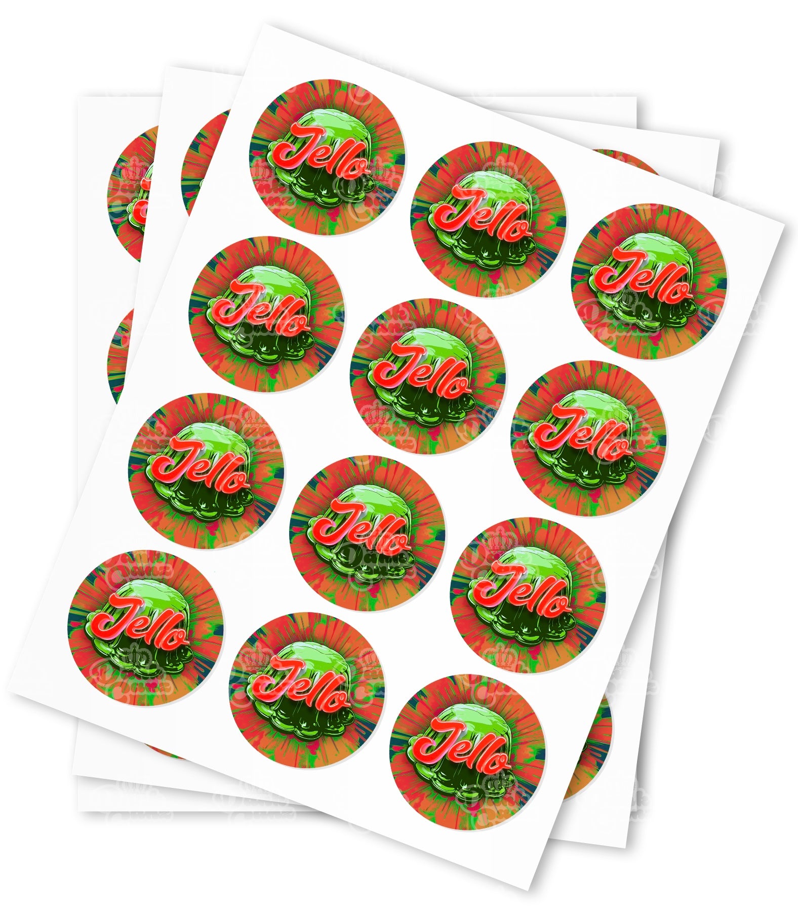 Jello Strain Stickers - DC Packaging Custom Cannabis Packaging