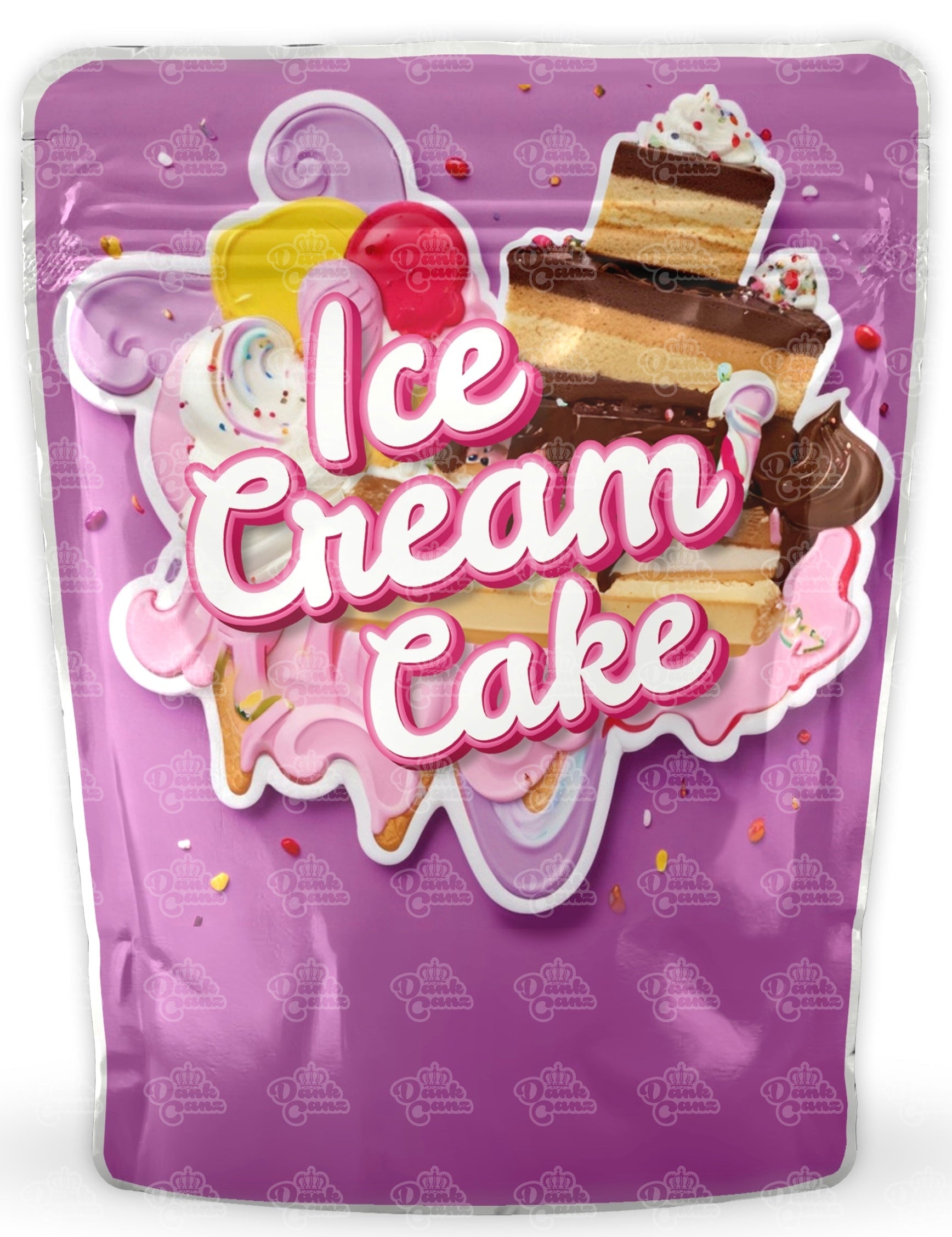 Ice Cream Cake Mylar Bags - DC Packaging Custom Cannabis Packaging