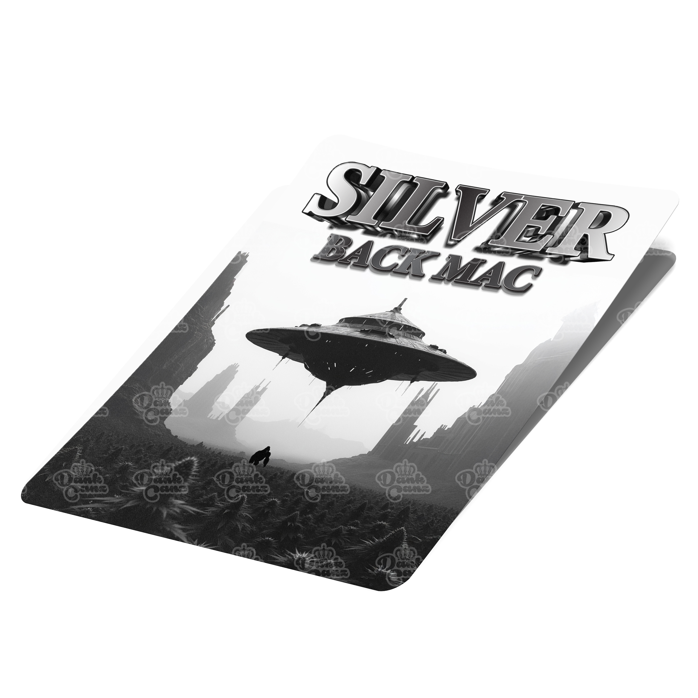 Silver Back Mac Mylar Bag Labels - Labels only - DC Packaging Custom Cannabis Packaging