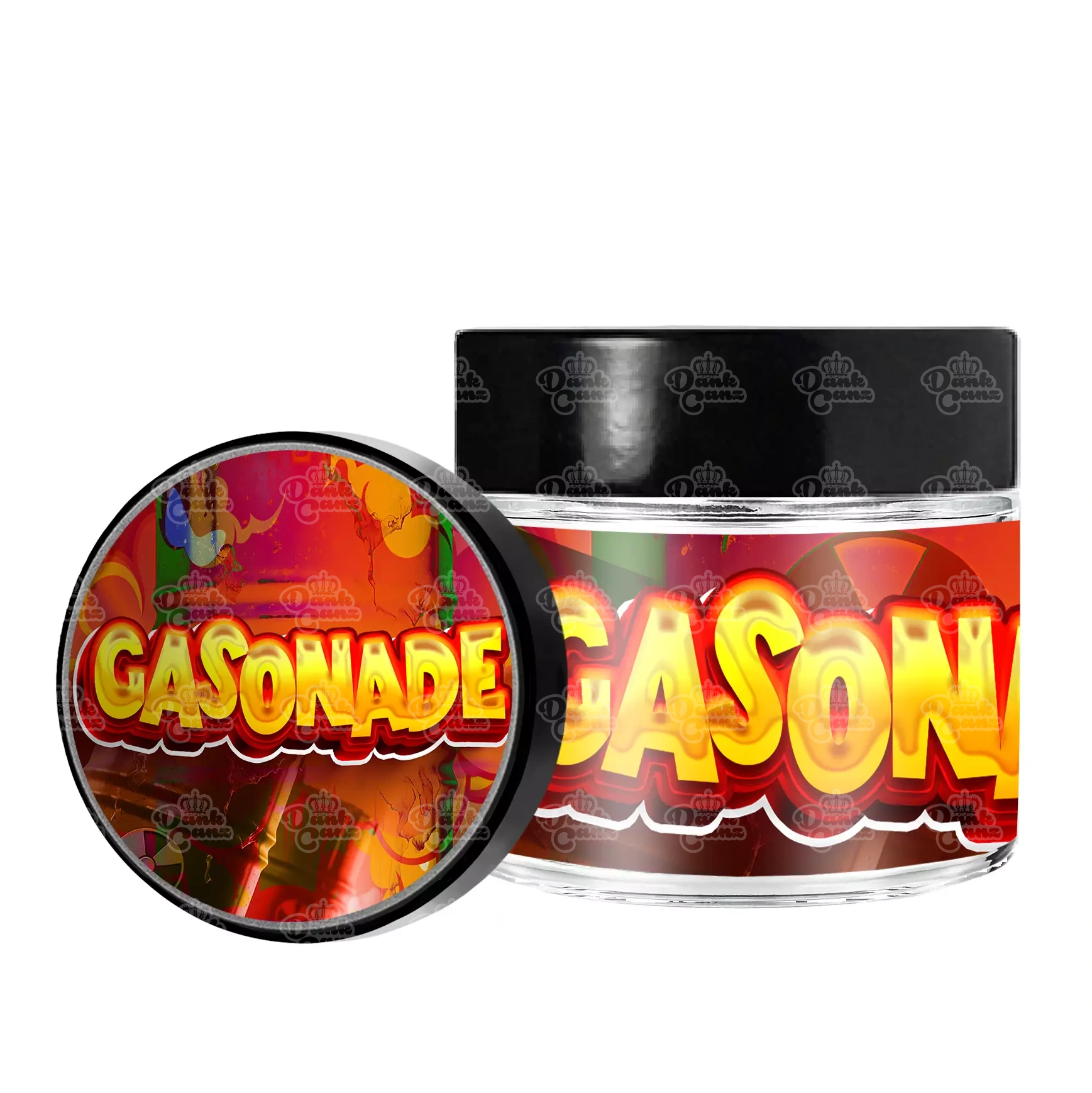 Gasonade 3.5g/60ml Glass Jars - Labelled - DC Packaging Custom Cannabis Packaging