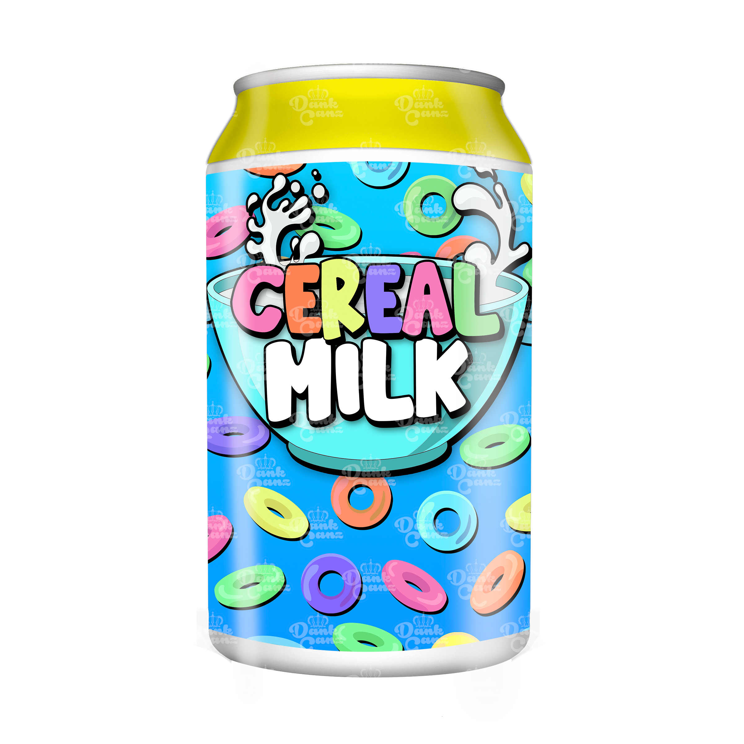 Cereal Milk 3.5g Plastic Soda Cans - DC Packaging Custom Cannabis Packaging
