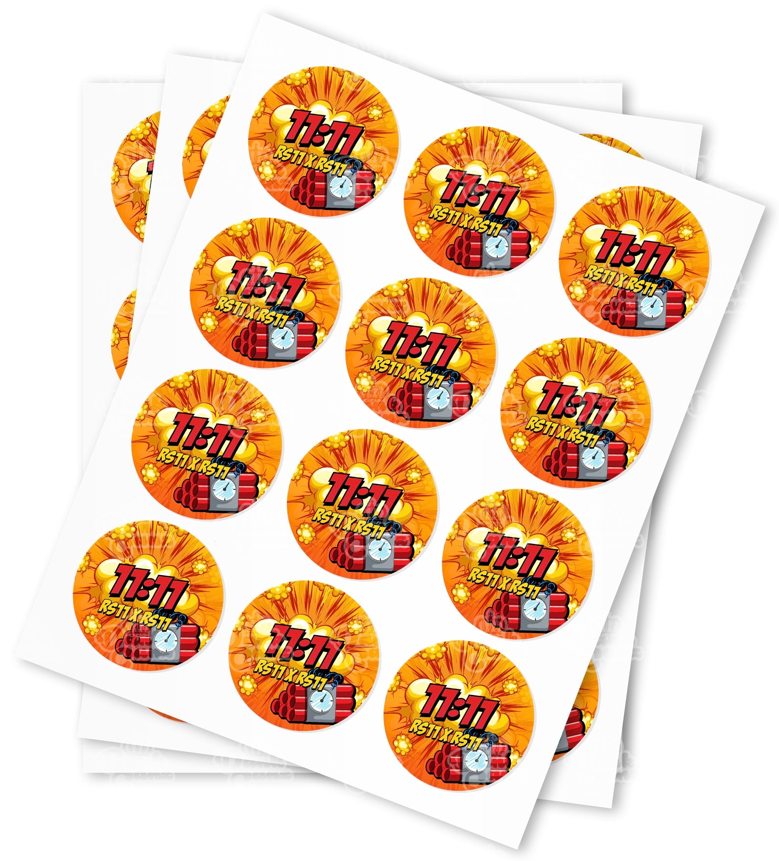 RS11 x RS11 Strain Stickers - DC Packaging Custom Cannabis Packaging